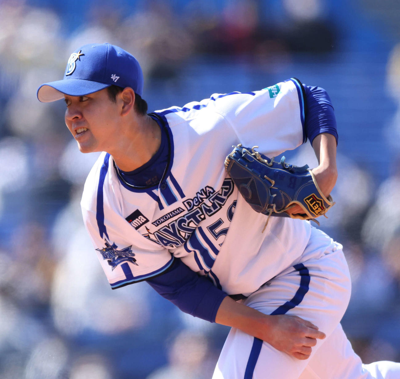 DeNA対阪神　DeNA先発の平良（撮影・河田真司）