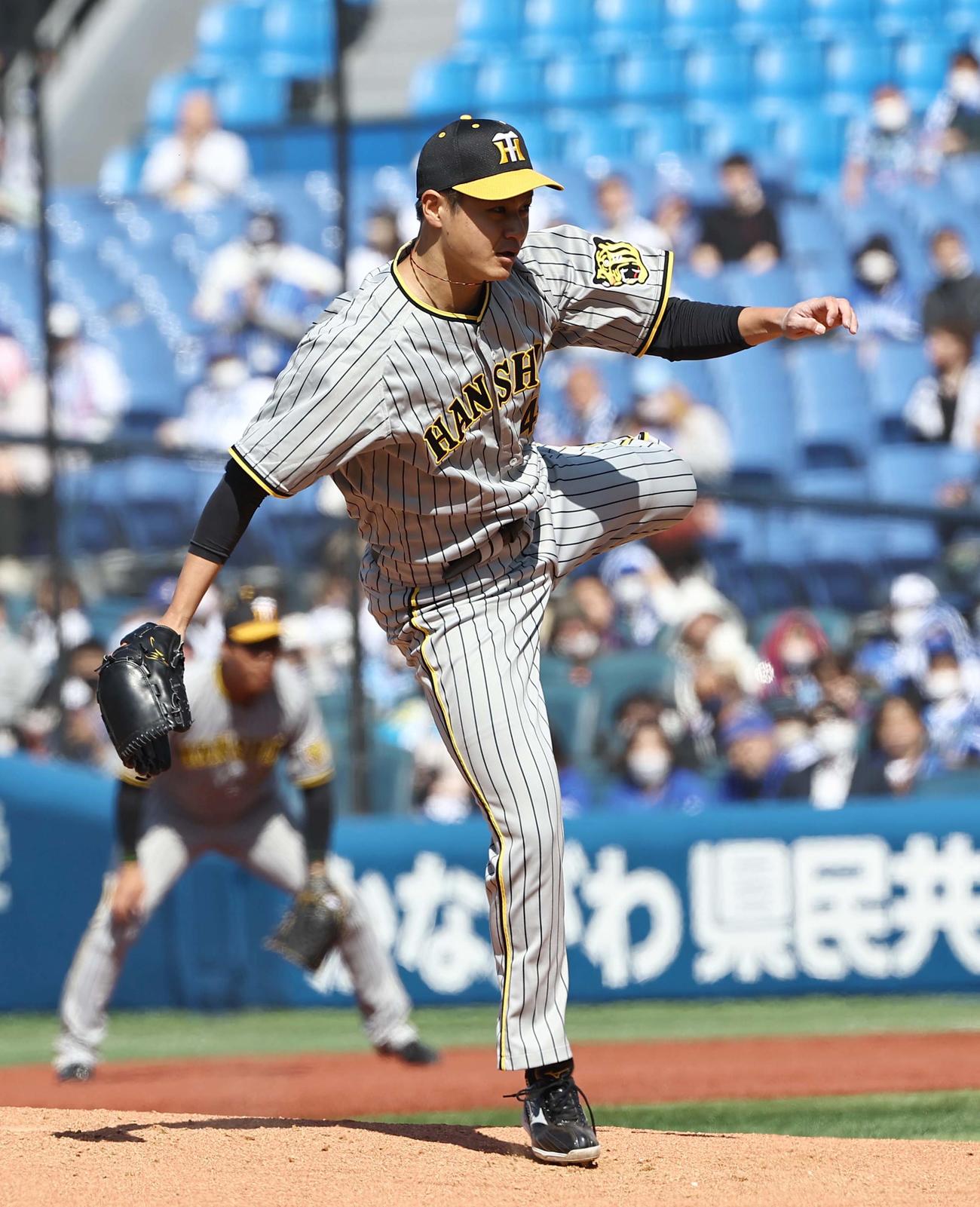 DeNA対阪神　阪神先発の大竹は4回無失点と好投する（撮影・上田博志）