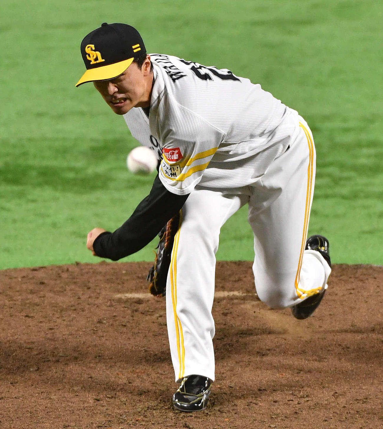 ソフトバンク対巨人　ソフトバンク先発の和田（撮影・岩下翔太）