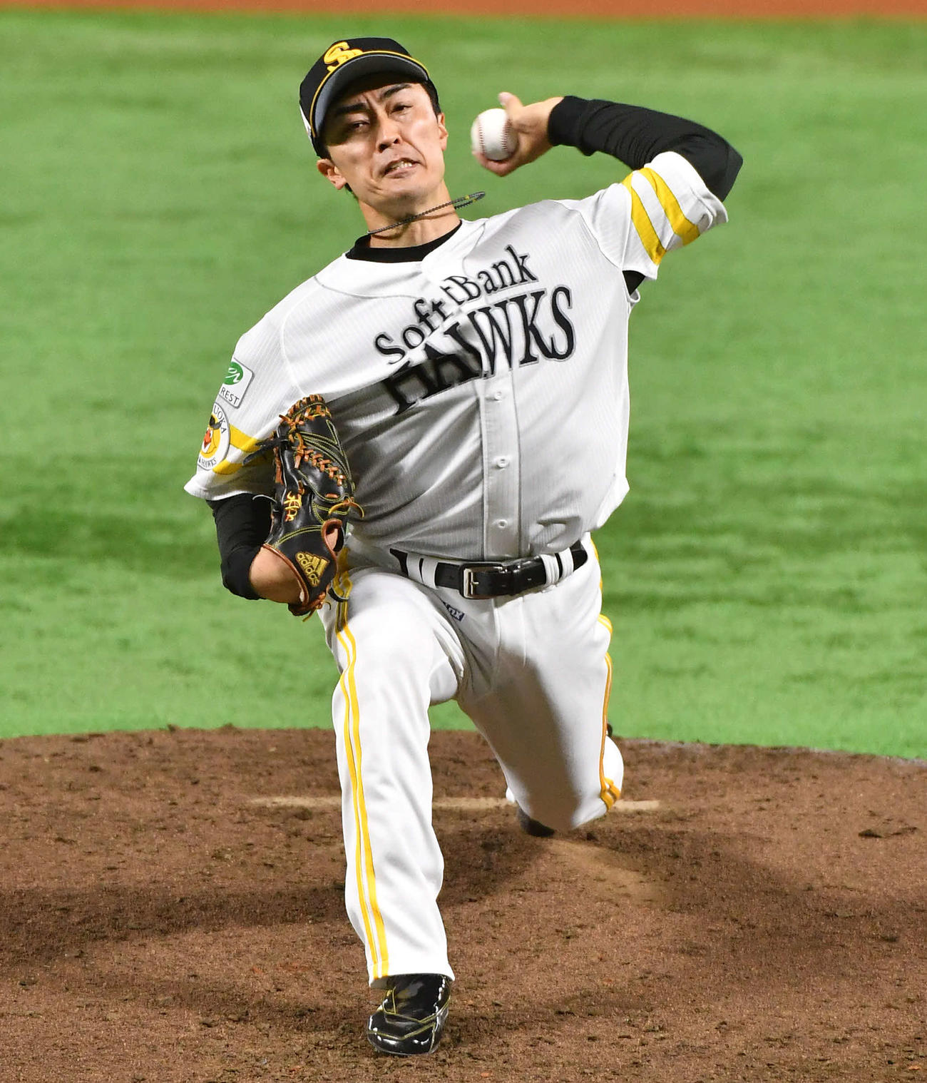 ソフトバンク対巨人　ソフトバンク先発の和田（撮影・岩下翔太）