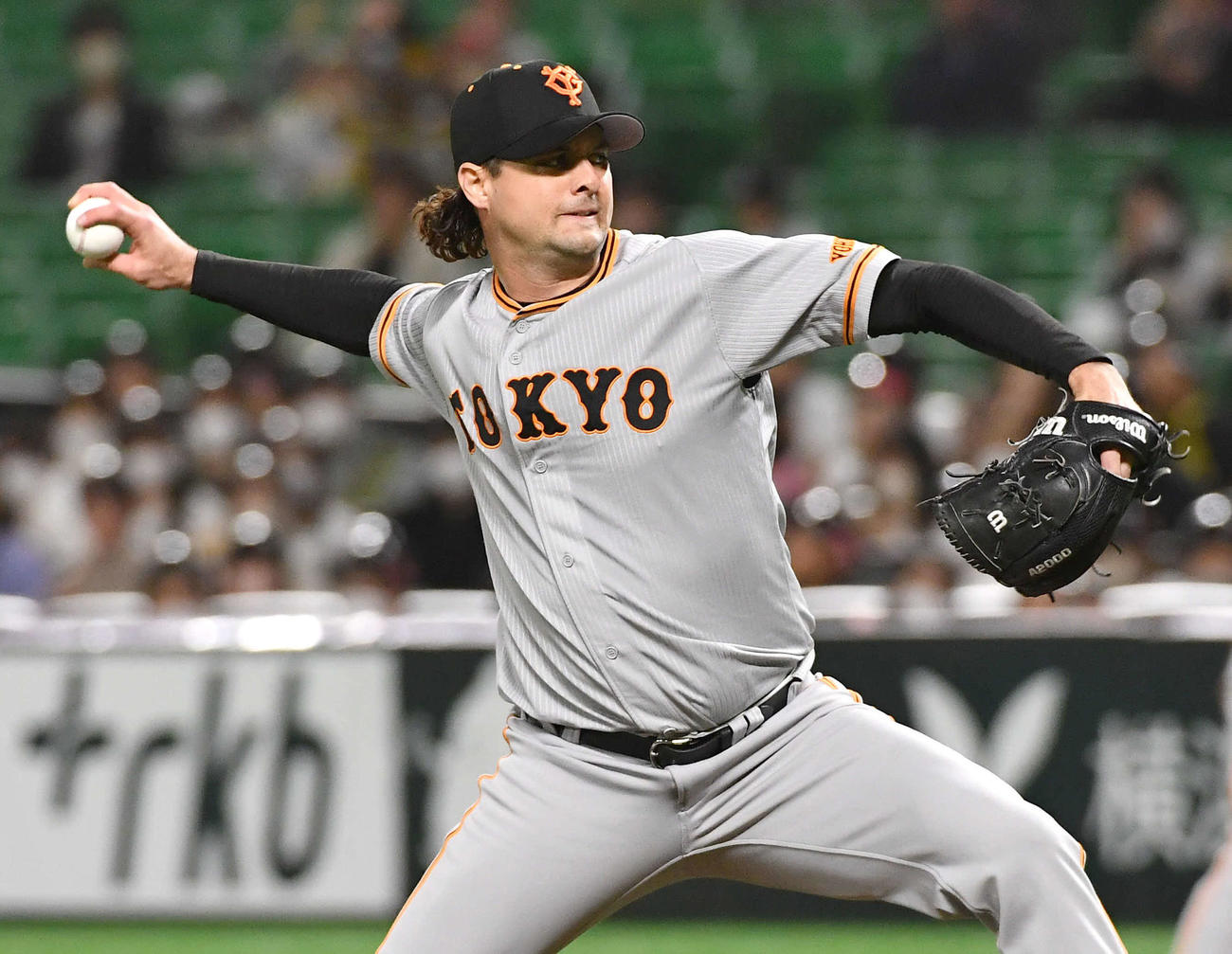 ソフトバンク対巨人　巨人先発のビーディ（撮影・岩下翔太）