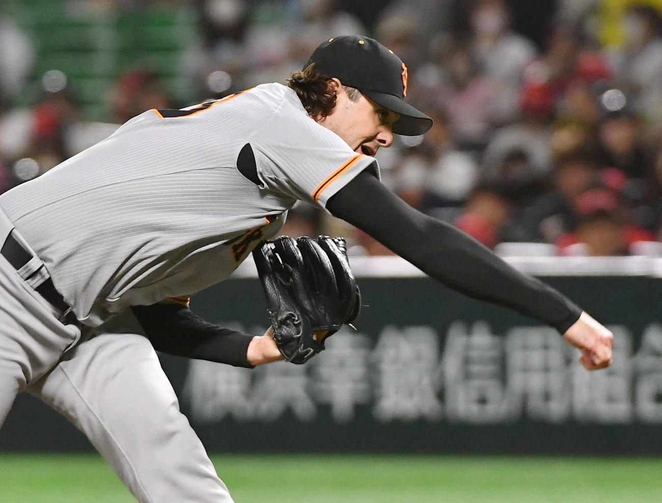 ソフトバンク対巨人　巨人先発のビーディ（撮影・岩下翔太）