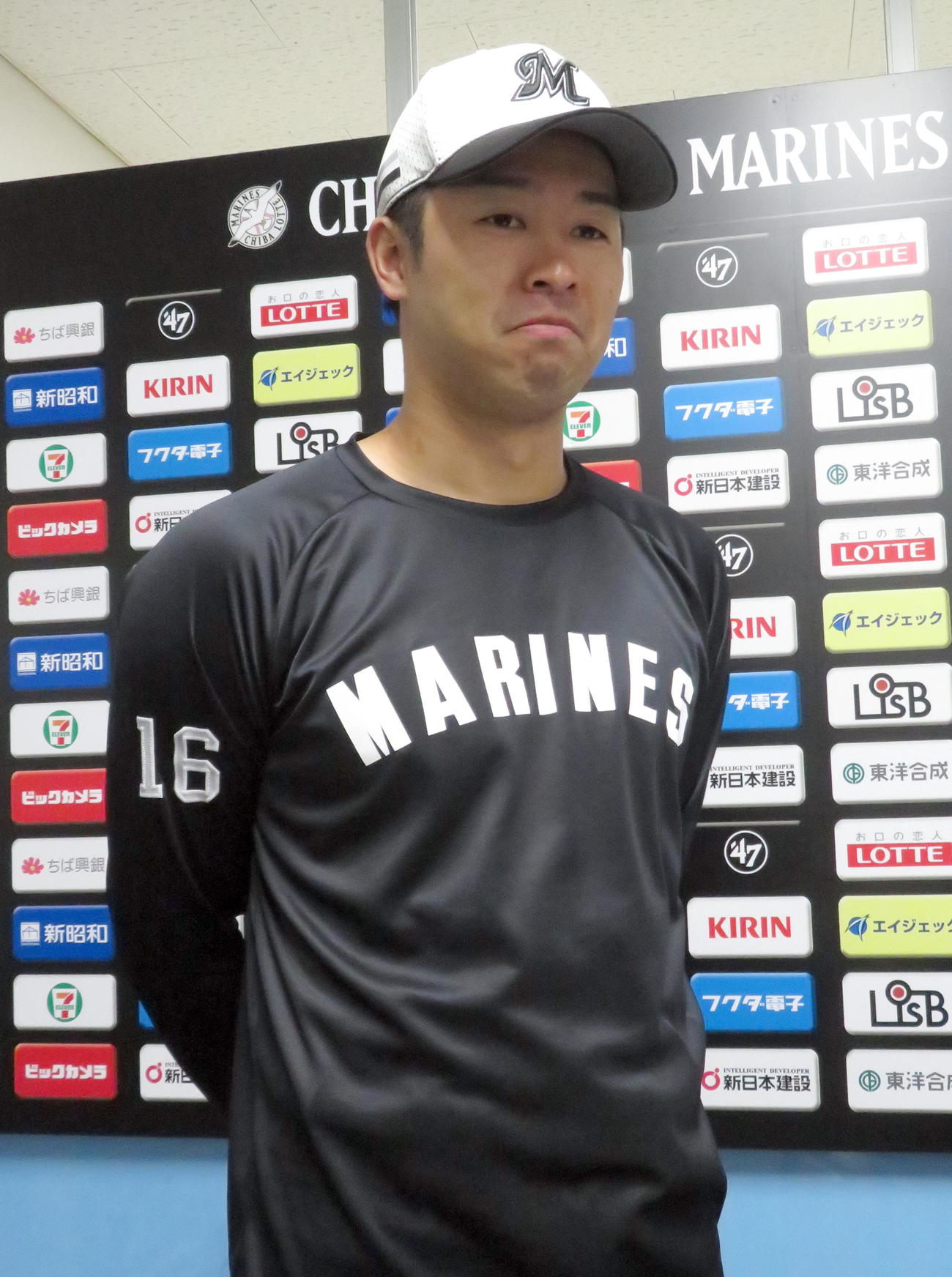 オープン戦中止決定後にスライド登板が決まったロッテ種市（撮影・鎌田直秀）