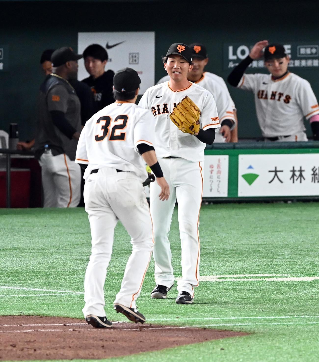 巨人対日本ハム　6回からマウンドに上がり無失点に抑えた巨人田中千（撮影・たえ見朱実）