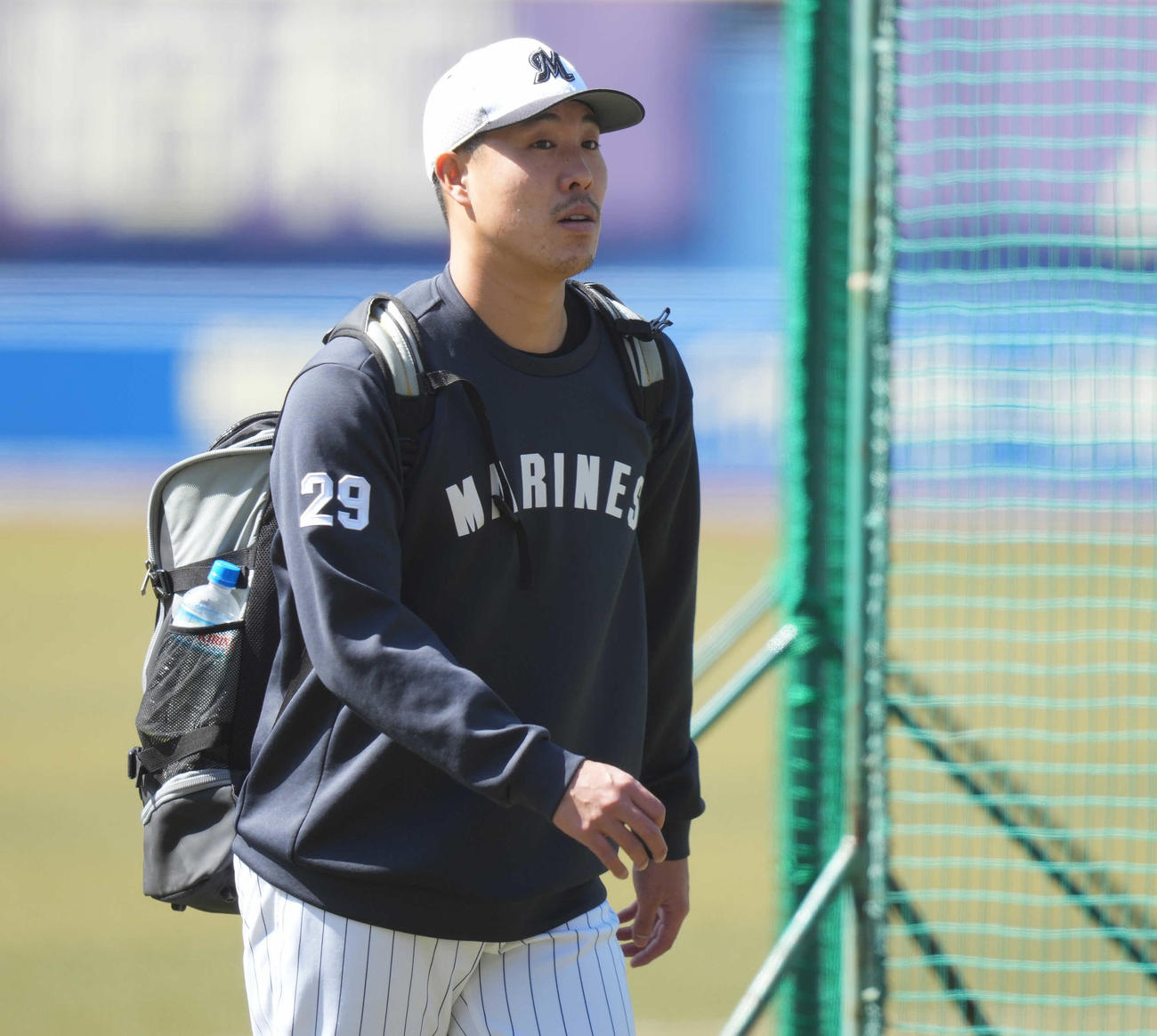 ロッテ西野勇士（2023年3月19日撮影）