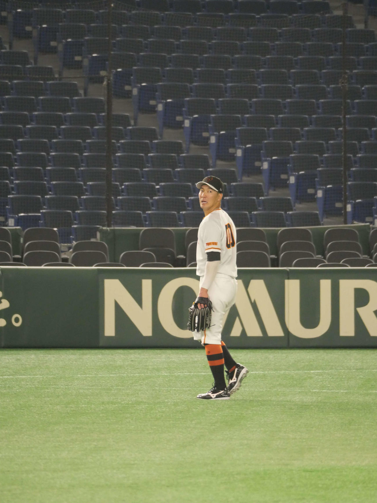 1軍練習に合流した巨人梶谷（撮影・上田悠太）