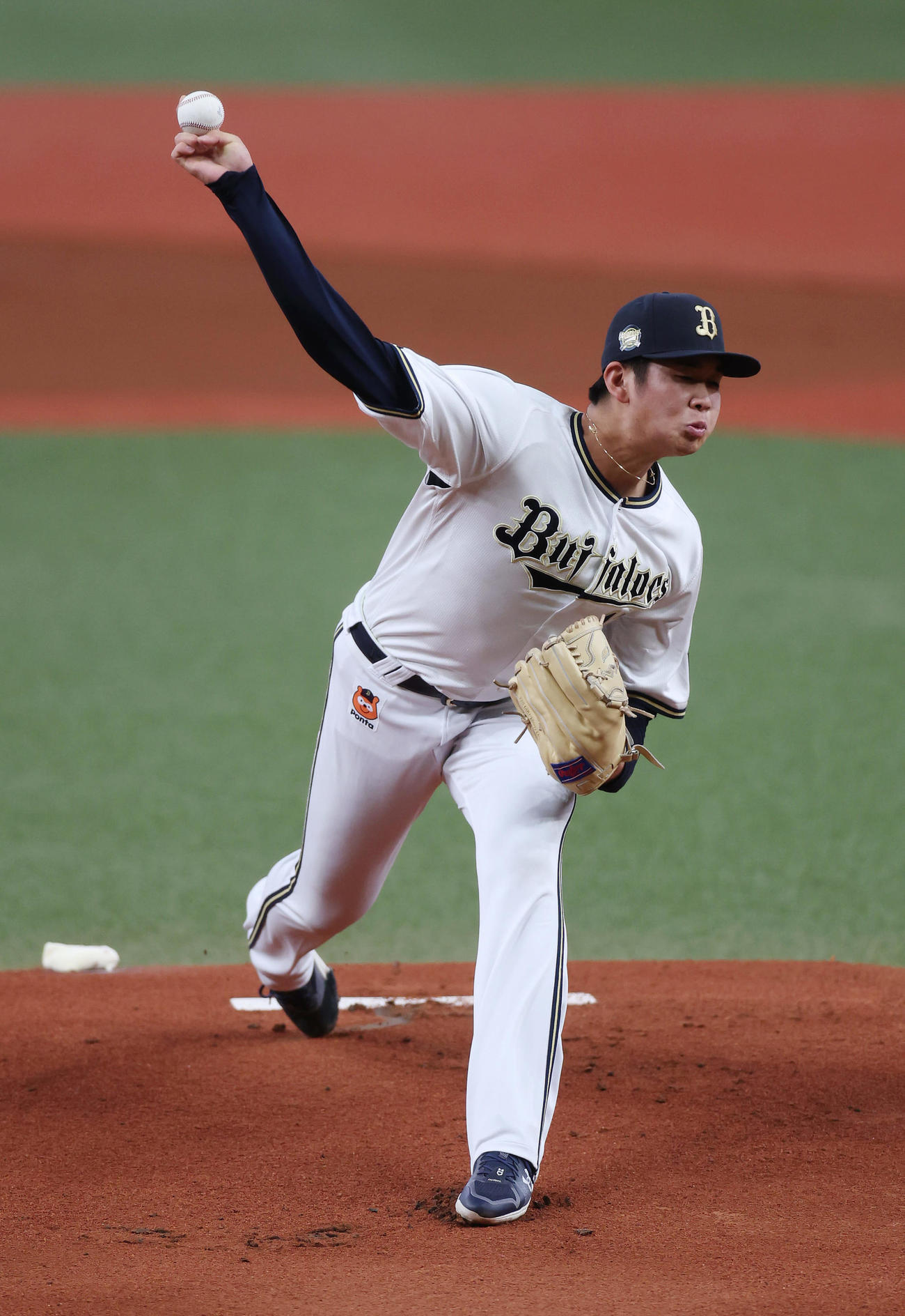 オリックス対阪神　力投するオリックス先発の山下（撮影・前田充）