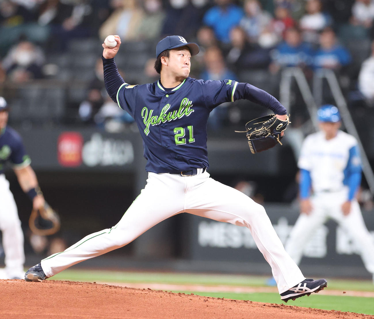 日本ハム対ヤクルト　ヤクルト先発の吉村（撮影・佐藤翔太）