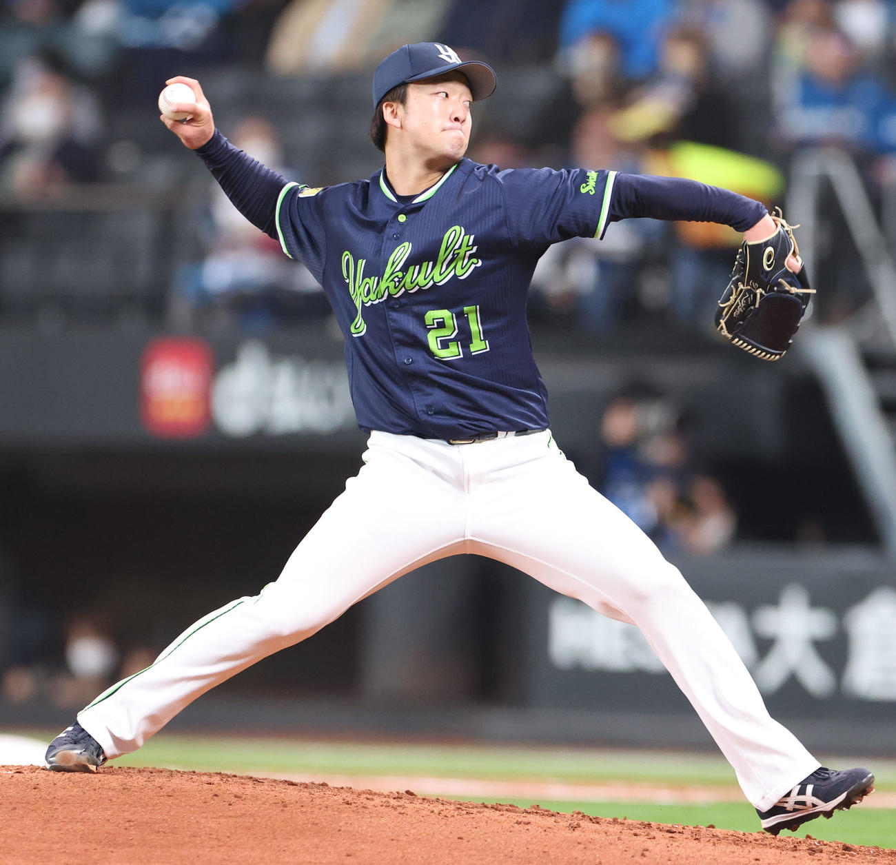 日本ハム対ヤクルト　ヤクルト先発の吉村（撮影・佐藤翔太）