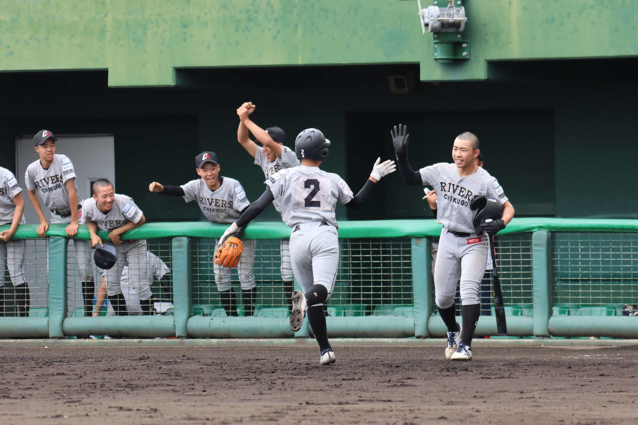 ポニーリーグ第7回全日本選抜中学硬式野球大会決勝。筑後リバースが4－0で勝った（撮影・大橋直志）