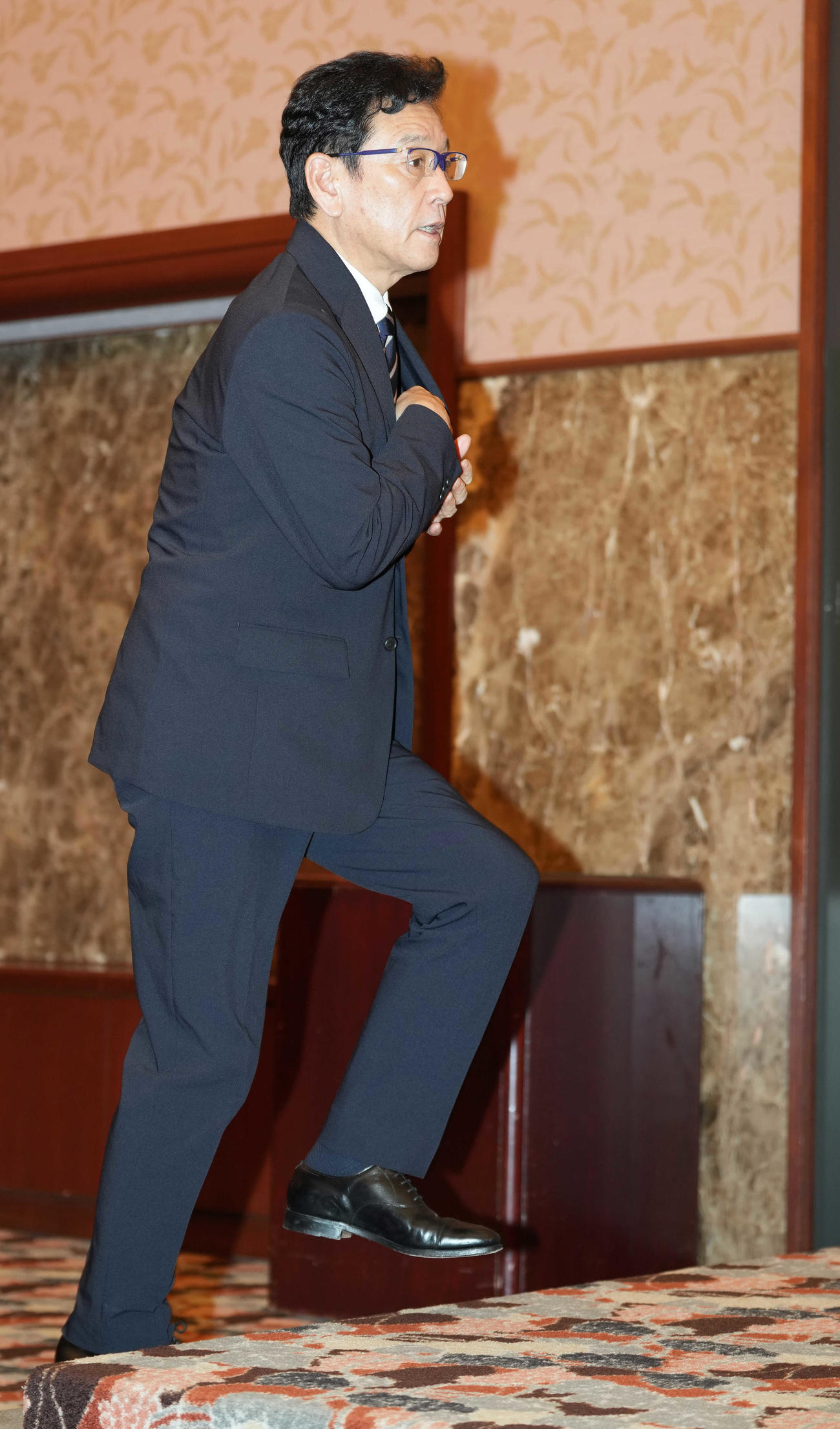 日本記者クラブの会見に登壇した侍ジャパン栗山監督（撮影・鈴木みどり）