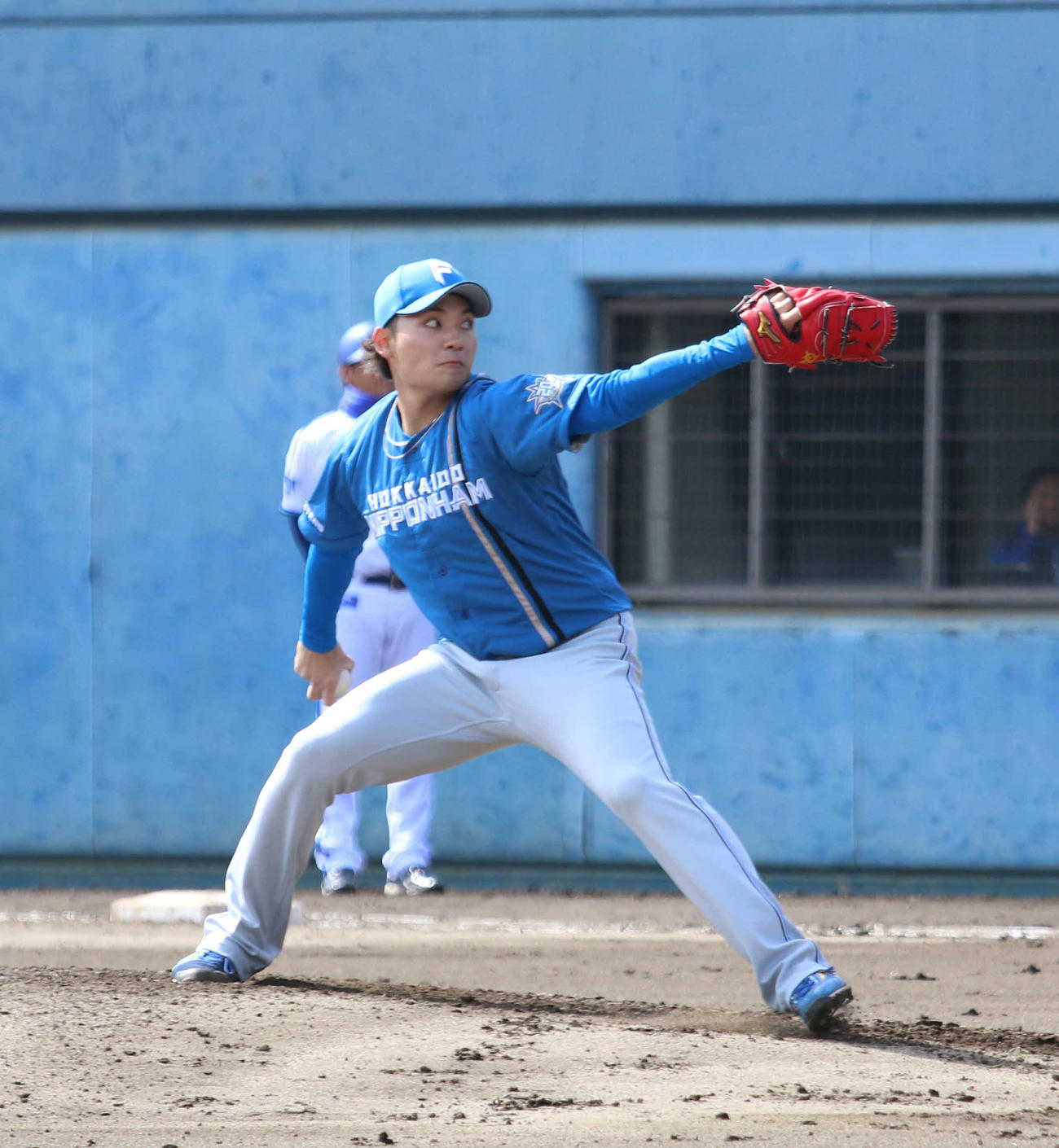 DeNA対日本ハム　先発で4回1安打無失点だった日本ハム伊藤（撮影・木下大輔）