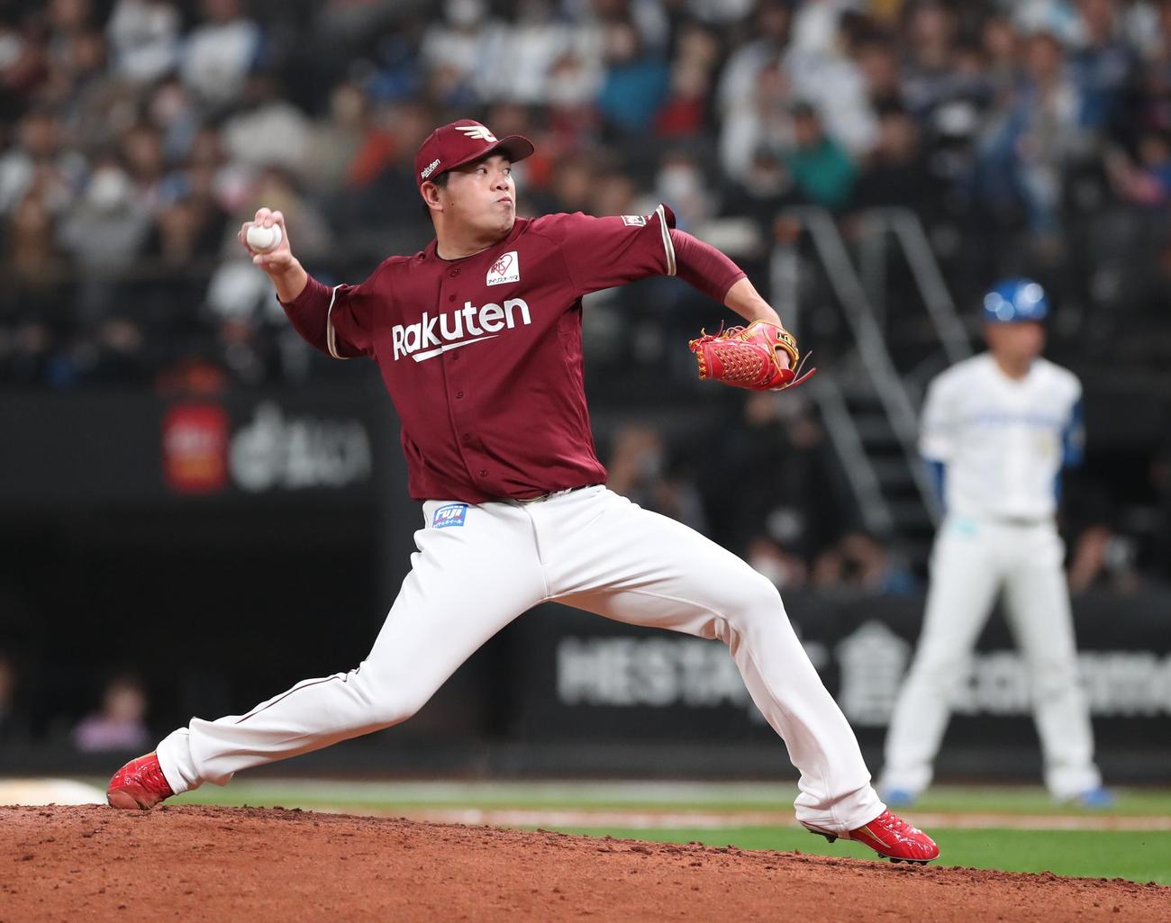 日本ハム対楽天　7回に登板の宋家豪（撮影・黒川智章）