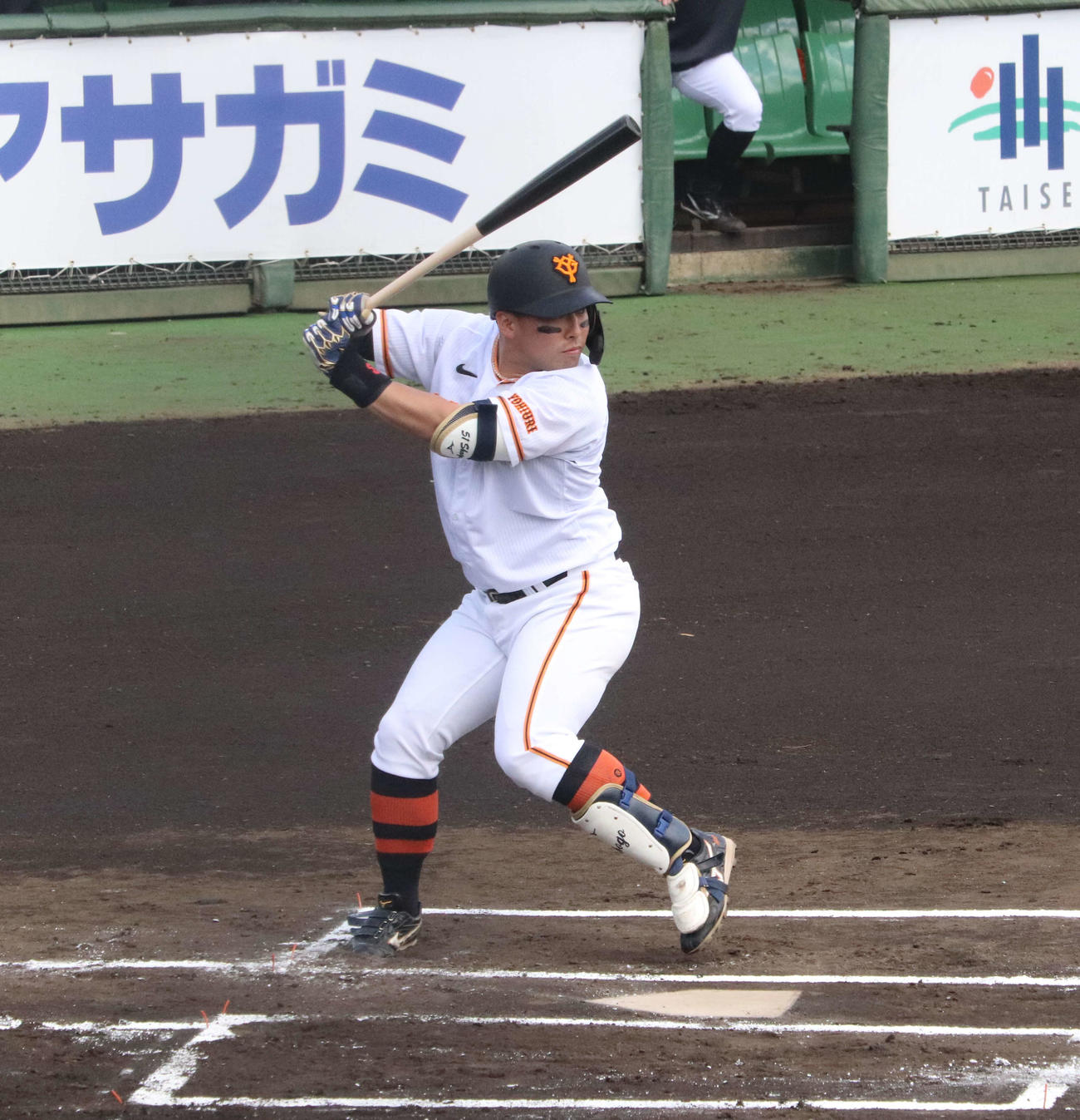 イースタン・リーグのロッテ戦に「1番中堅」で先発した巨人ドラフト1位の浅野（撮影・小早川宗一郎）