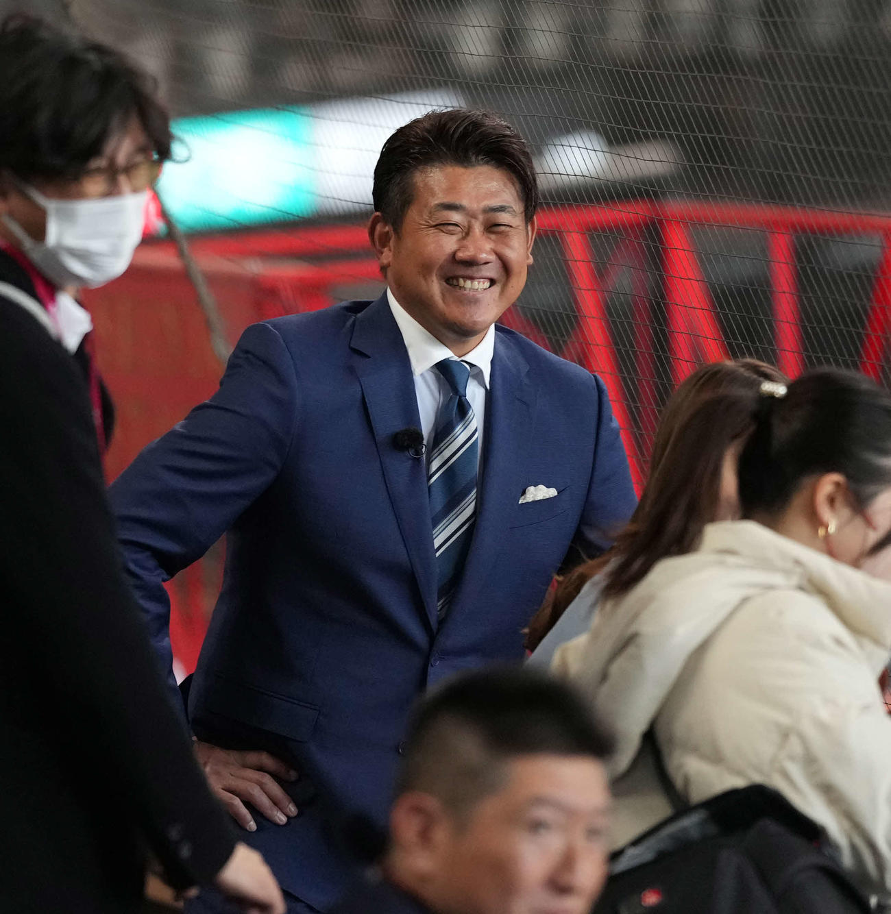 日本ハム対楽天　新球場を訪れた松坂大輔氏（撮影・井上学）