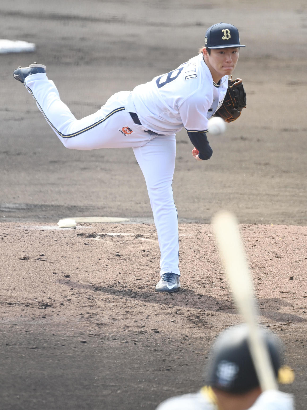 オリックス対阪神　7回を2安打無失点と貫録の投球を見せるオリックス山本（撮影・和賀正仁）