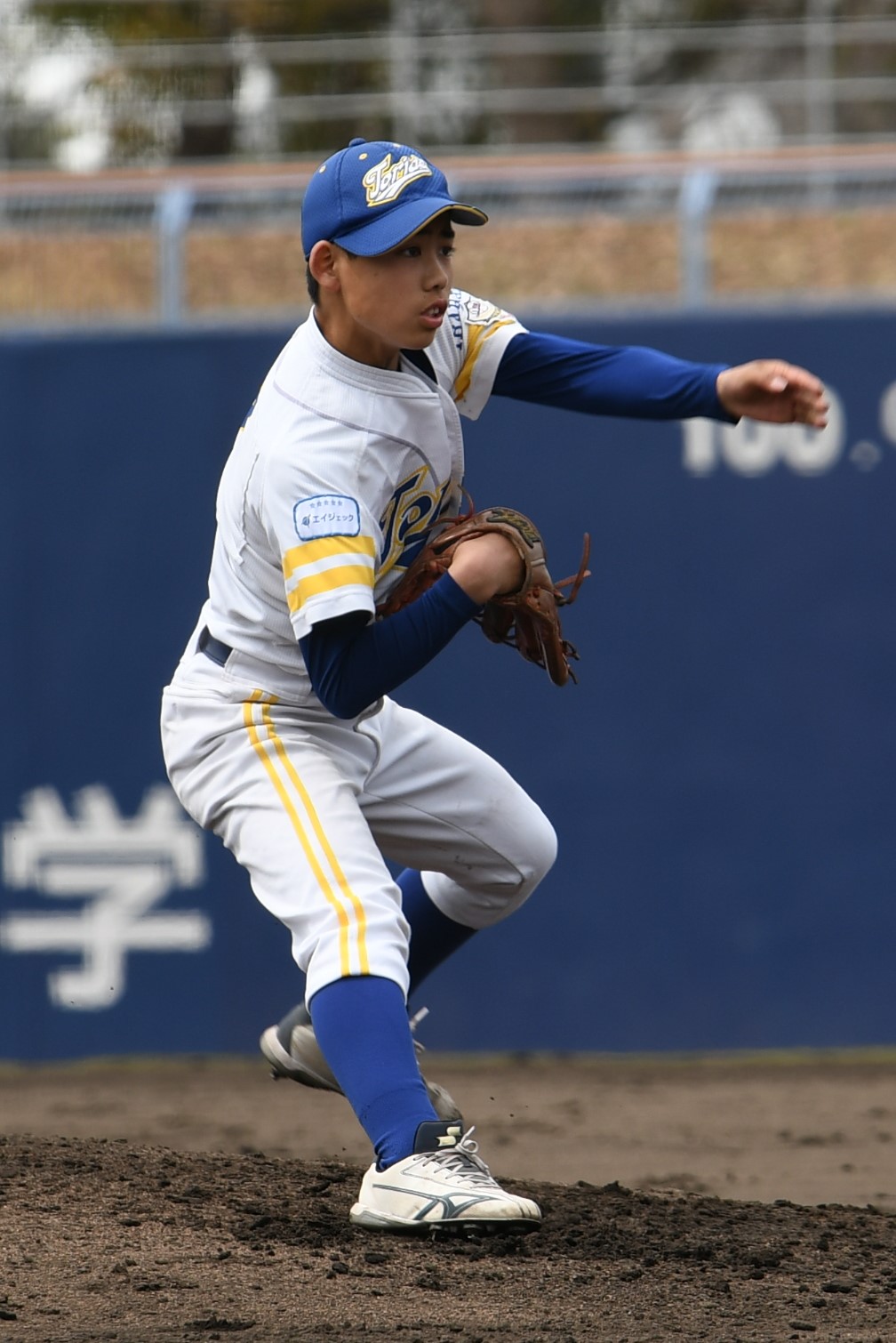 取手対横浜青葉　取手の先発・赤津翔馬は5回1失点（撮影・久我悟）