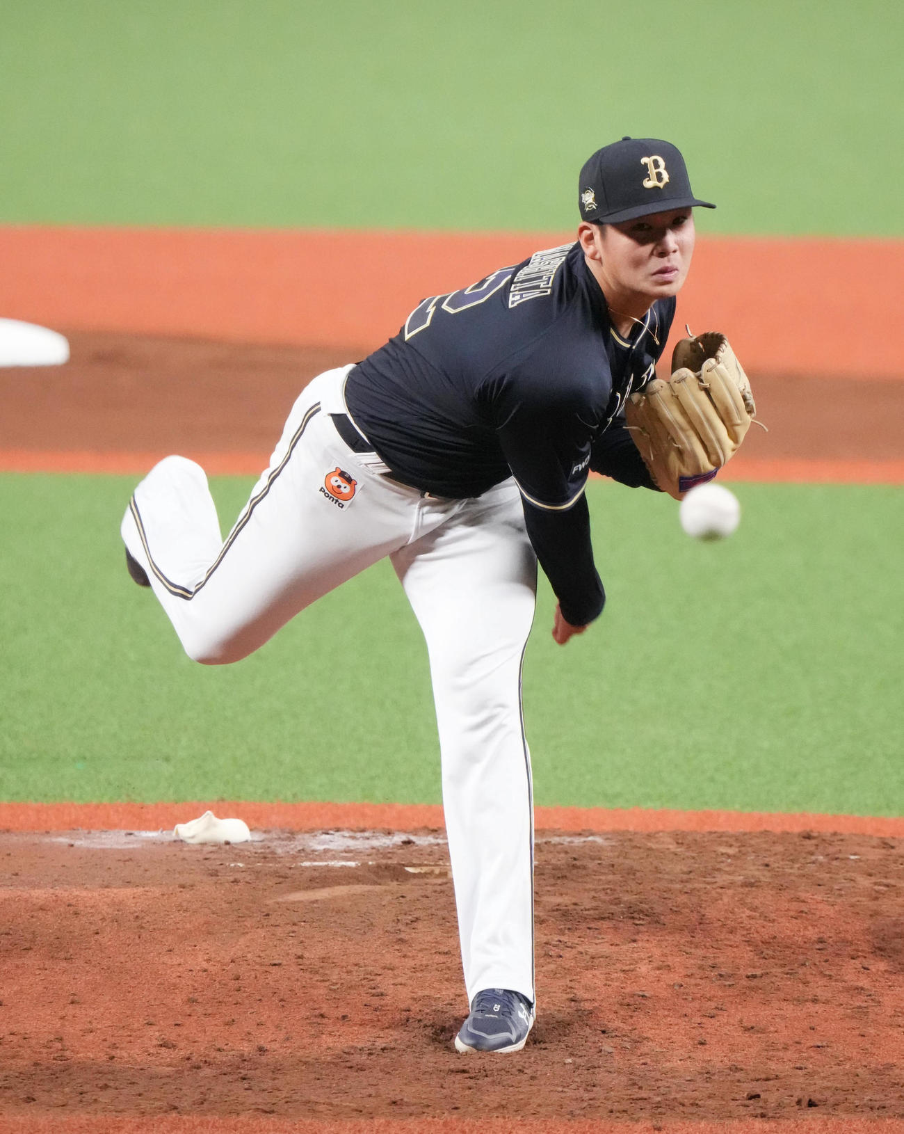 西武対オリックス　オリックス先発の山下（撮影・小沢裕）