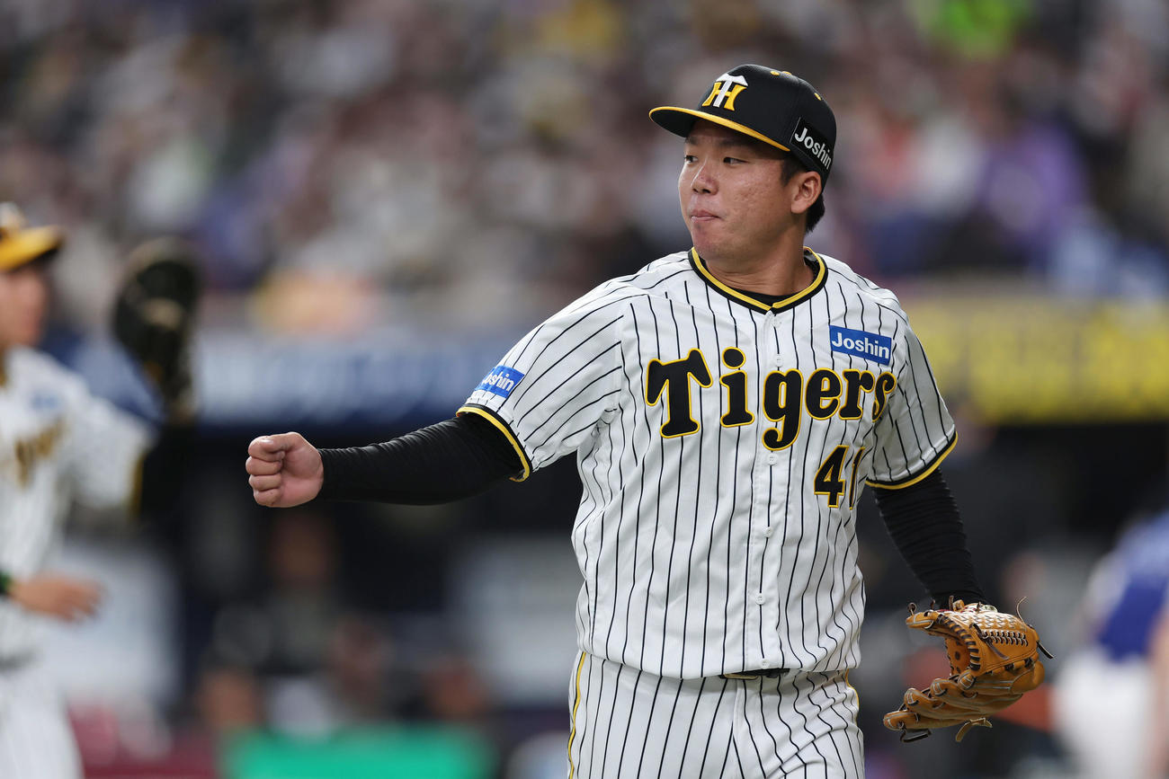 阪神村上頌樹（2023年3月25日撮影）