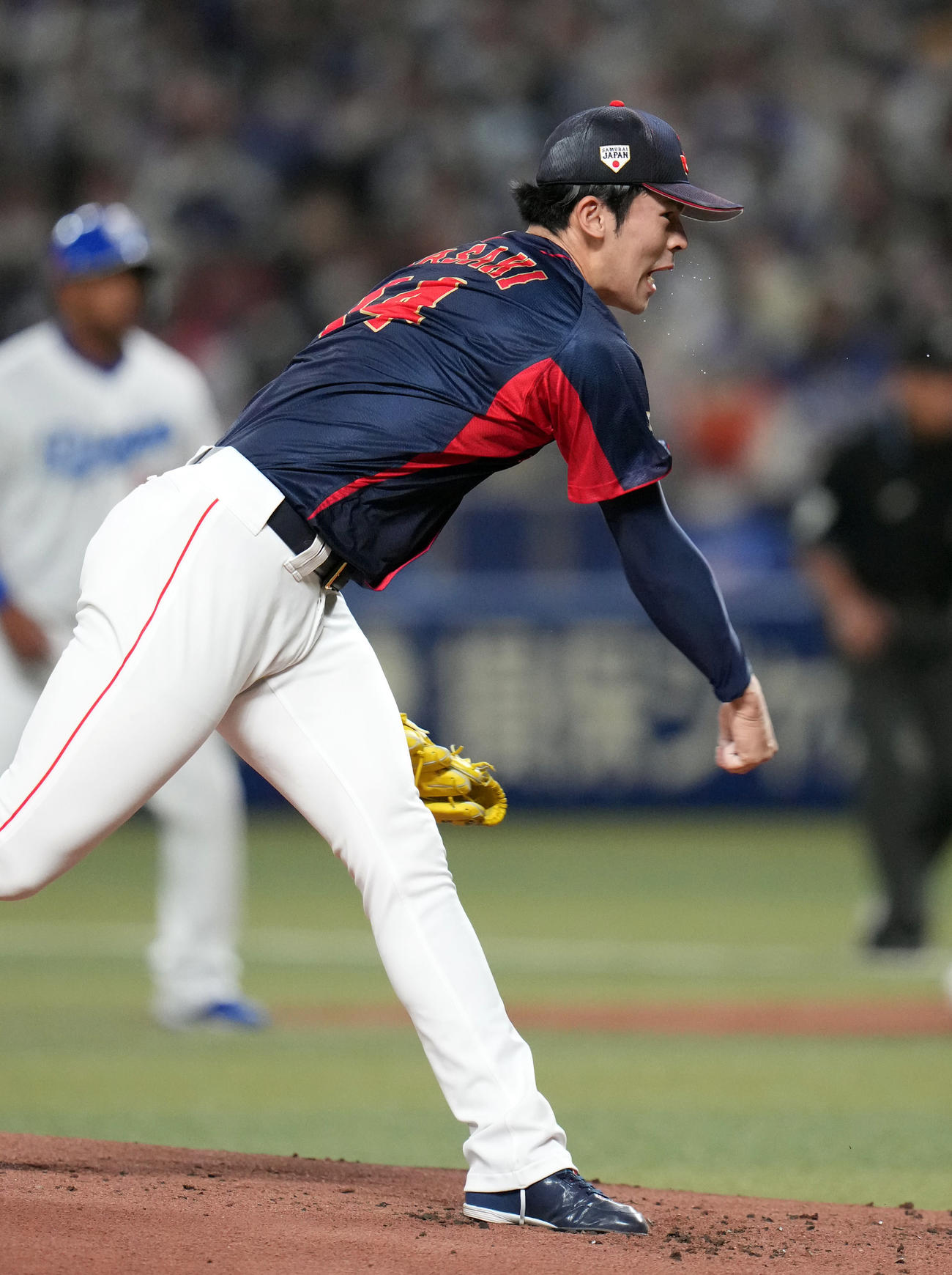 侍ジャパン壮行試合で165キロを出した佐々木朗希（2023年3月4日撮影）