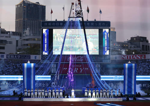 DeNA対巨人　DeNA本拠地開幕セレモニーが行われる横浜スタジアム（撮影・宮地輝）