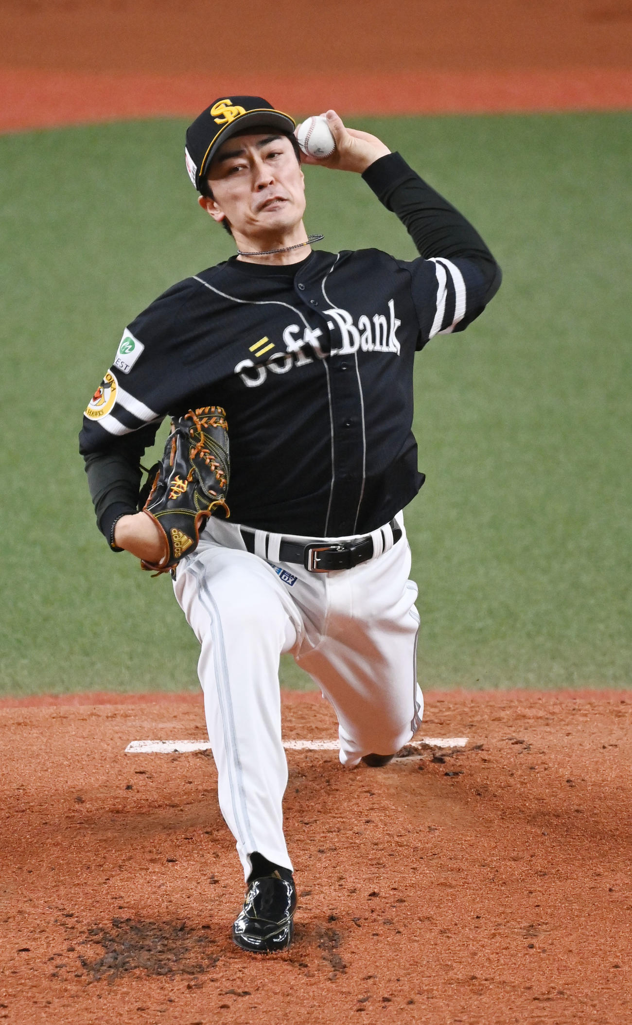 オリックス対ソフトバンク　先発するソフトバンク和田（撮影・和賀正仁）