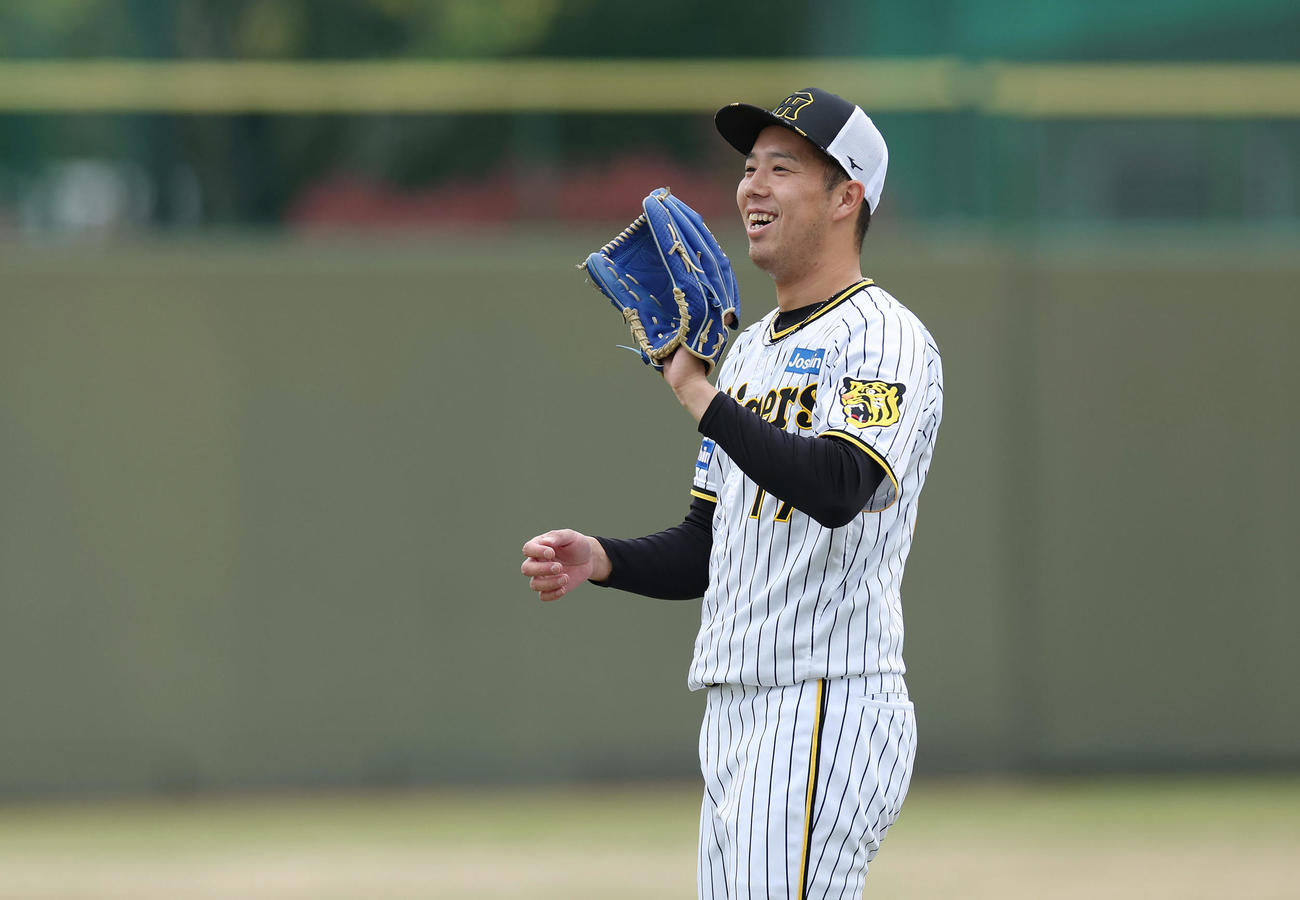 青柳晃洋（2023年4月5日撮影）