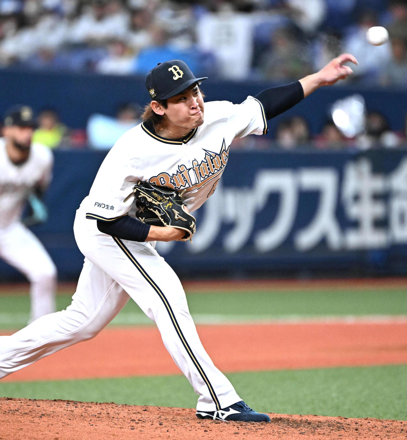 オリックス先発の宮城（撮影・石井愛子）