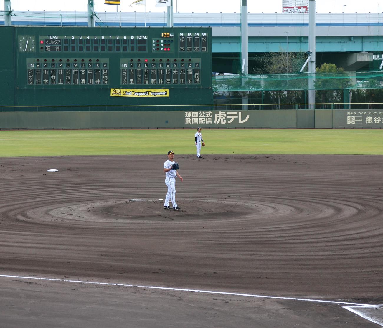 2軍オリックス戦で実戦復帰した阪神伊藤将司