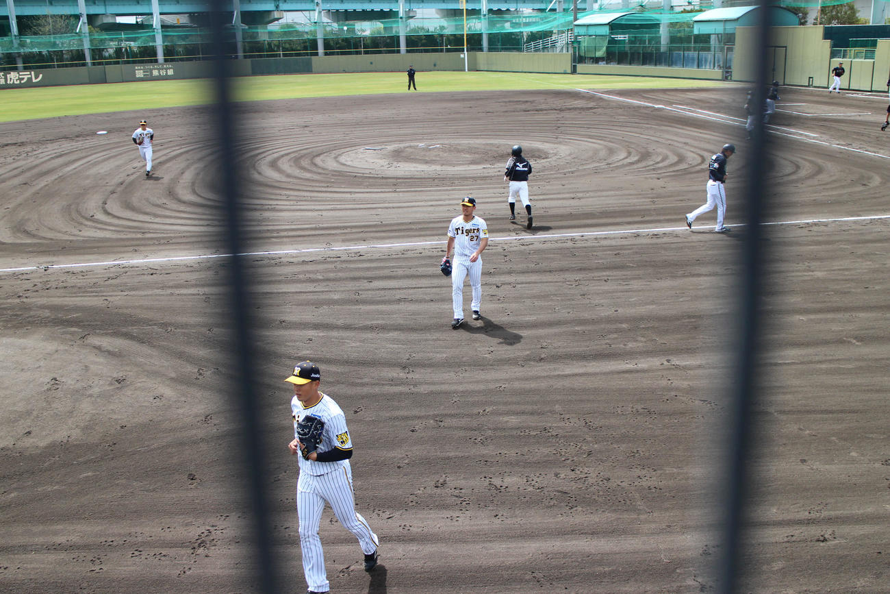 2軍オリックス戦で実戦復帰した阪神伊藤将司
