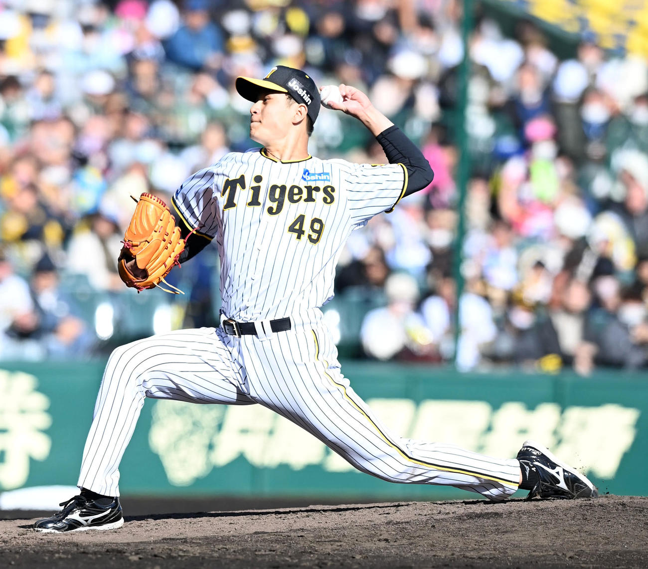 阪神対ヤクルト　阪神先発の大竹（撮影・前岡正明）