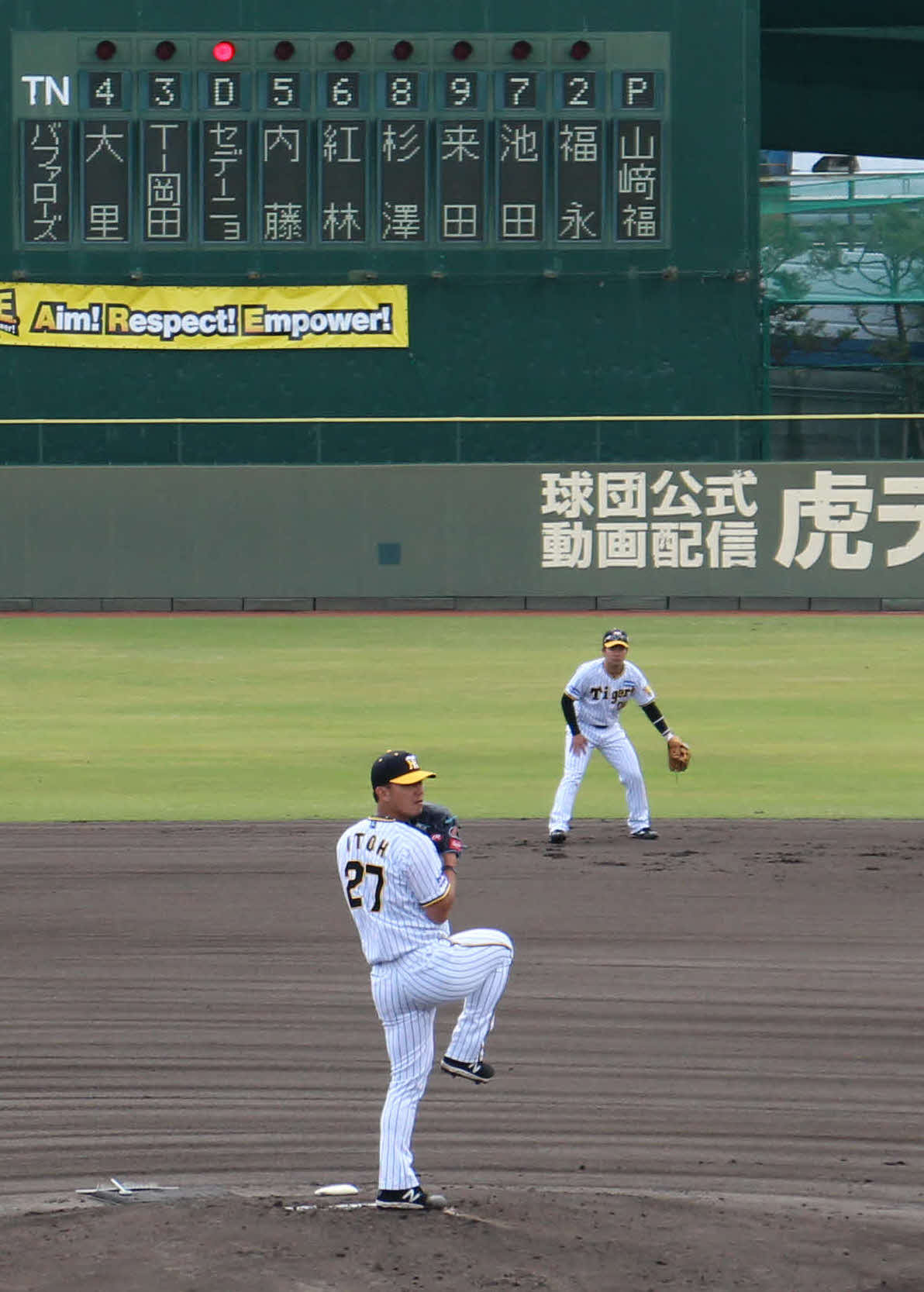 2軍オリックス戦で実戦復帰した阪神伊藤将