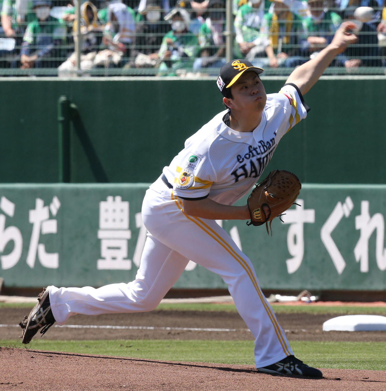 西武戦に先発した大関（撮影・冨田成美）