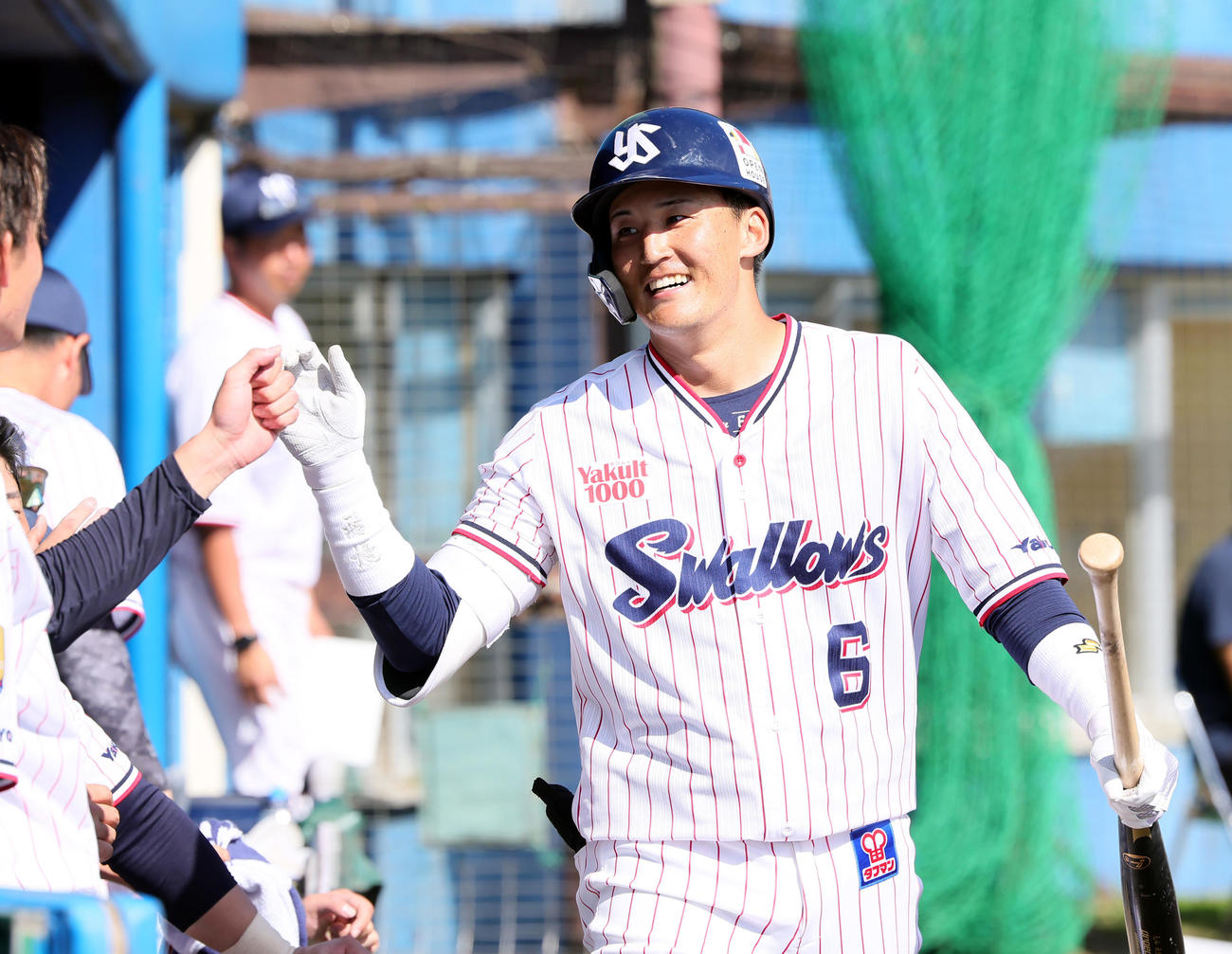 ヤクルト元山飛優（2023年2月19日撮影）