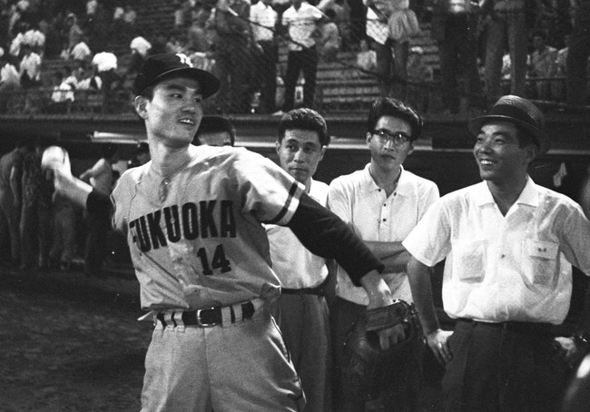 安部和春投手（64年撮影）