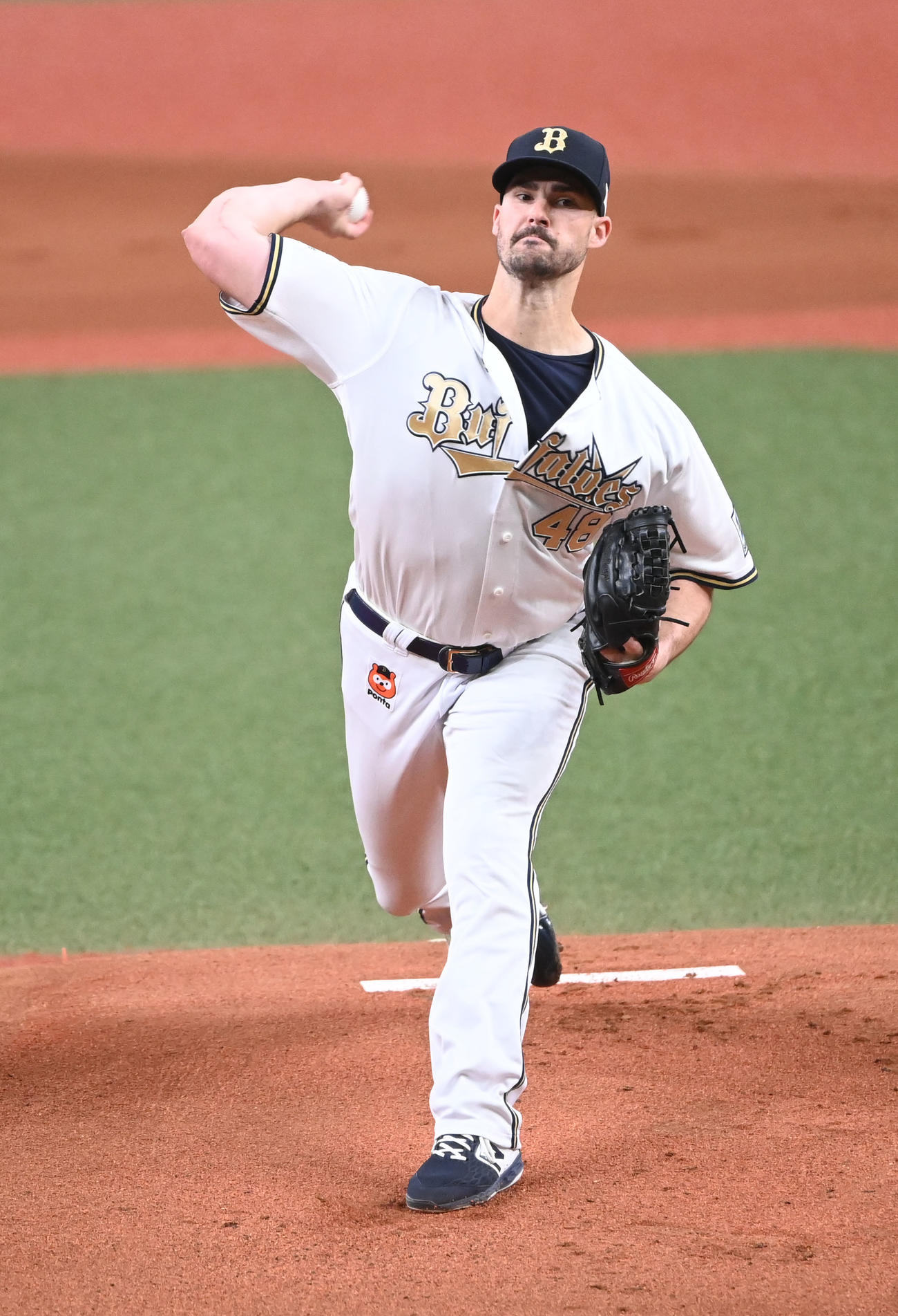 オリックス対日本ハム　先発するオリックスのニックス（撮影・和賀正仁）