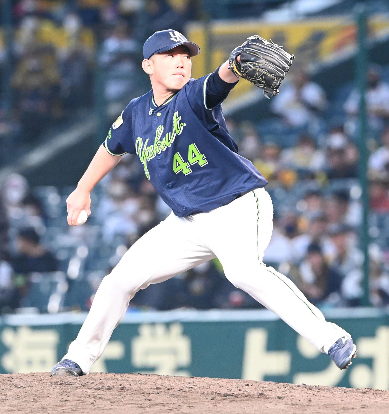 阪神対ヤクルト　ヤクルト9番手の大西（撮影・前岡正明）