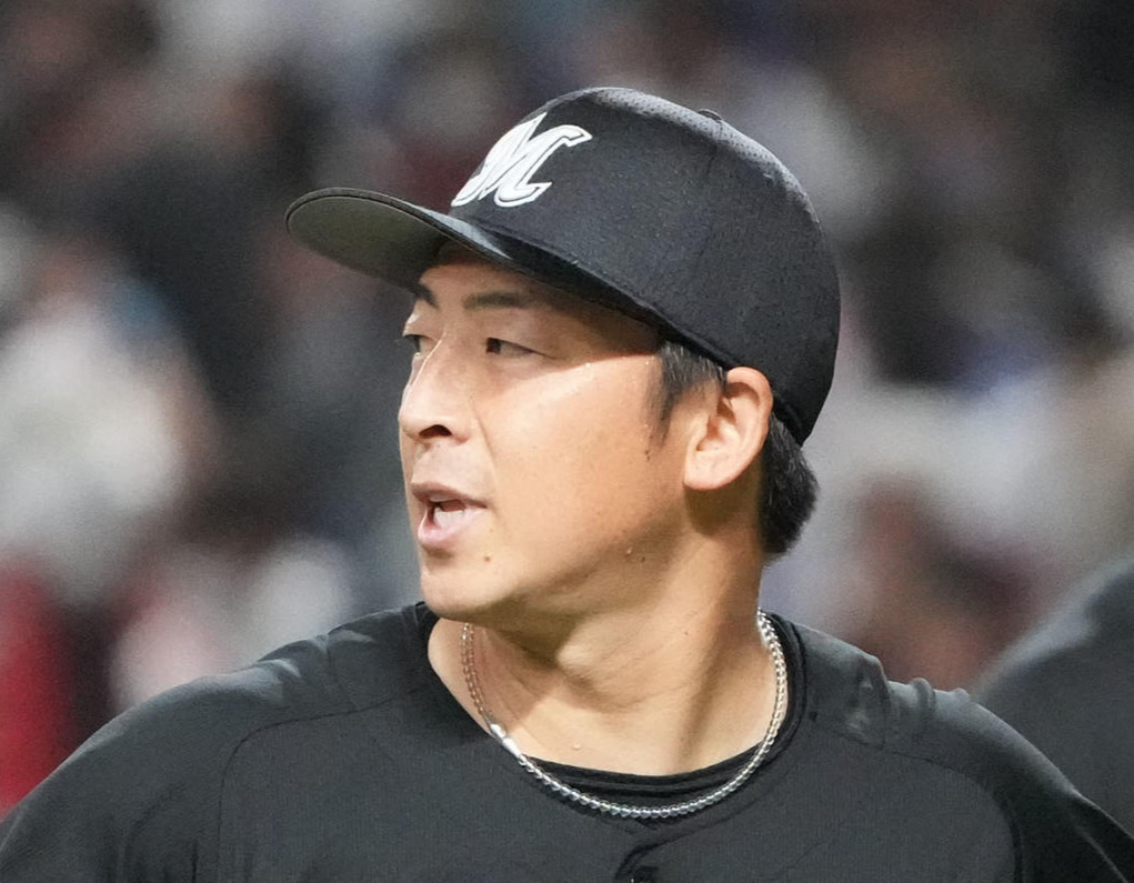ロッテ美馬学（2023年3月26日撮影）