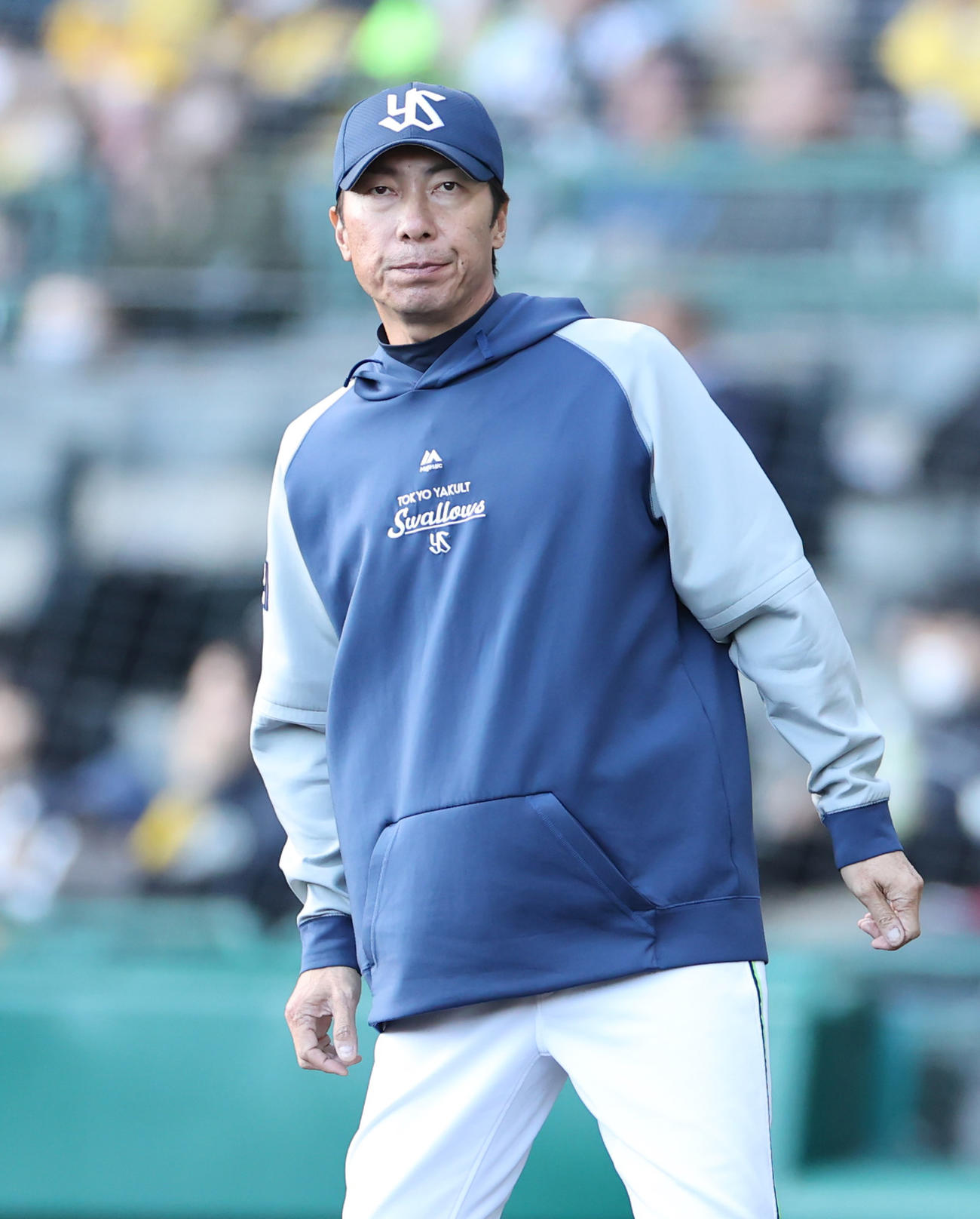 ヤクルト高津監督（4月8日撮影）