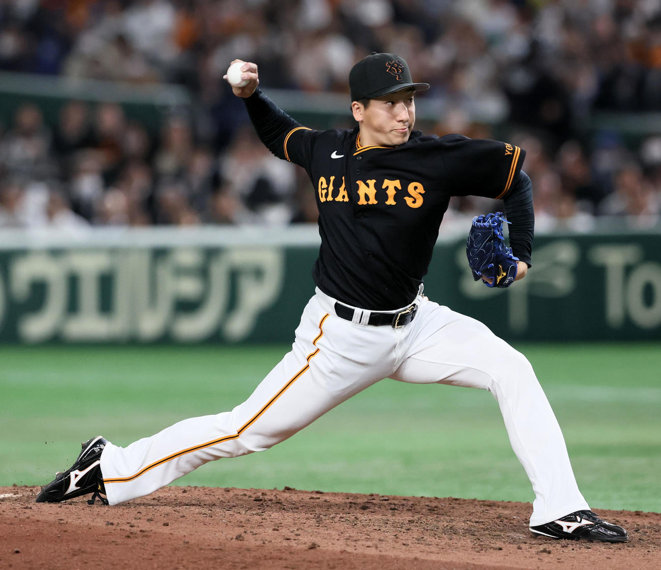 巨人対阪神　9回表、巨人4番手で登板する大勢（撮影・加藤哉）