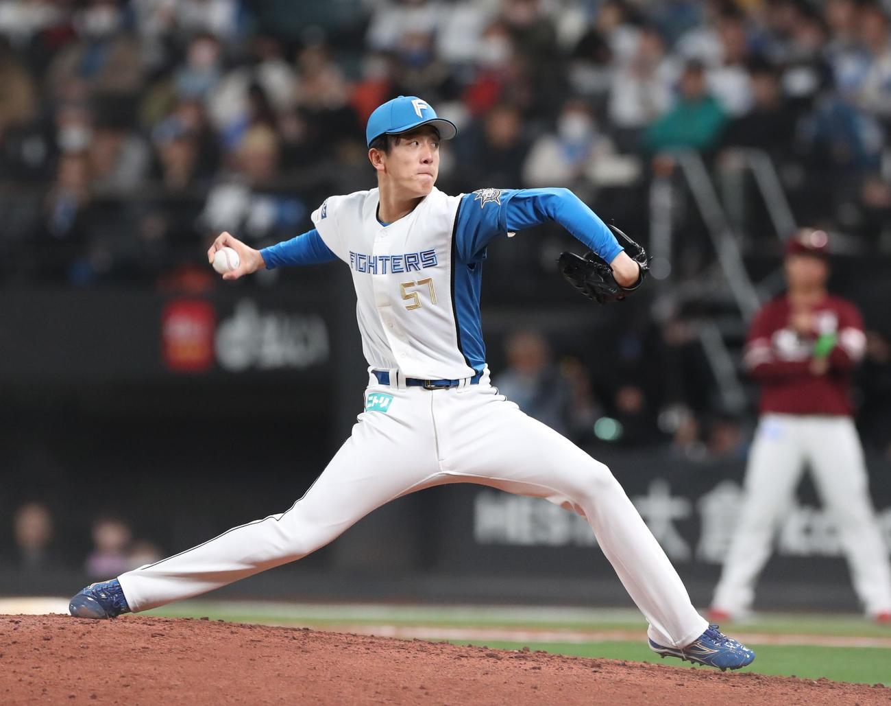 日本ハム北山亘基（2023年3月撮影）