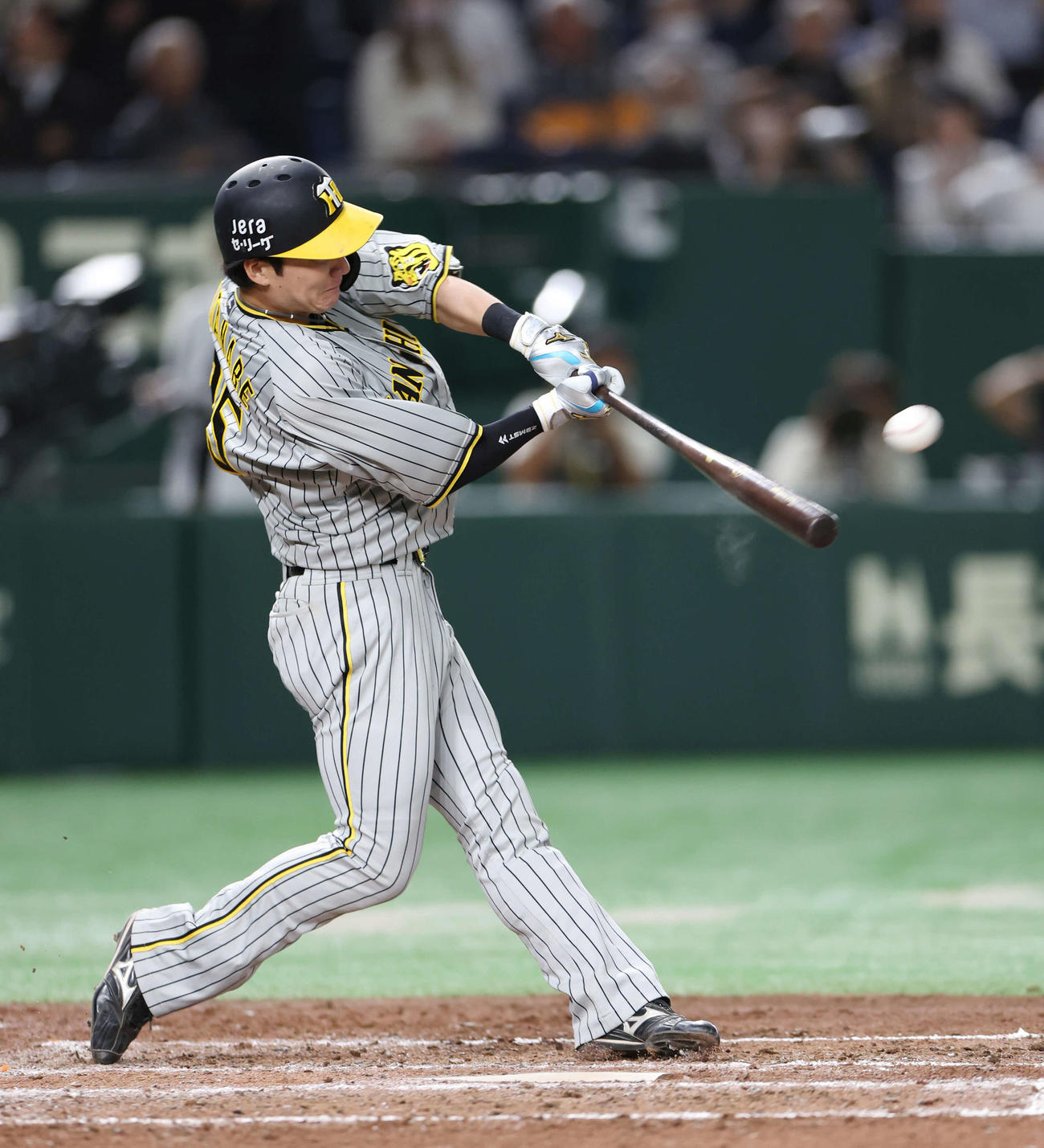 巨人対阪神　4回表阪神無死、渡辺諒は左越え勝ち越し本塁打を放つ（撮影・宮地輝）