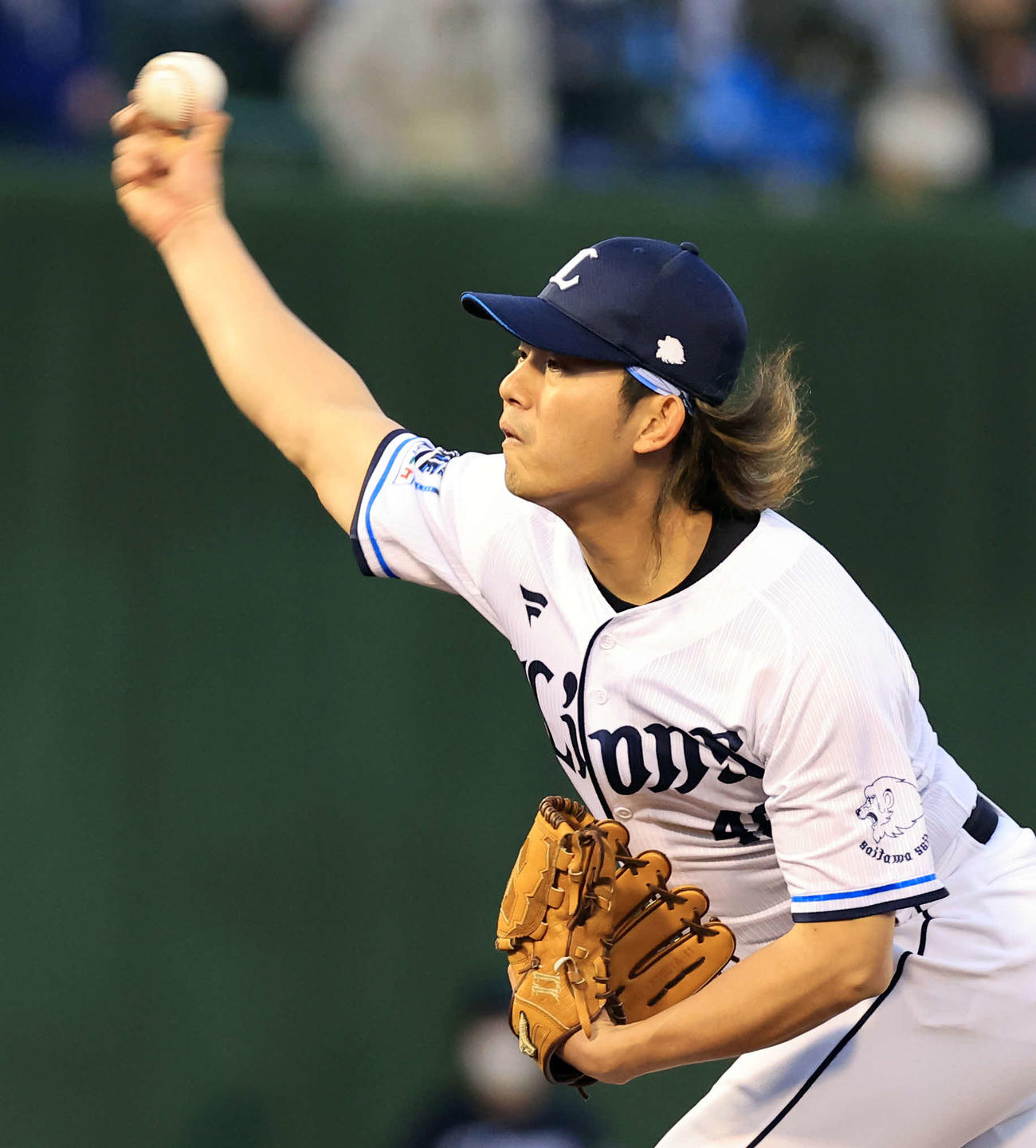 西武対ロッテ　西武先発の今井（撮影・浅見桂子）