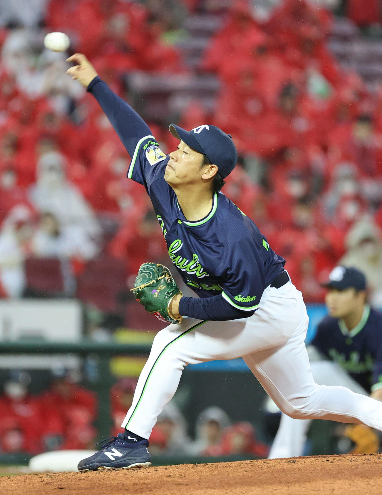 広島対ヤクルト　ヤクルト先発の小川（撮影・加藤孝規）