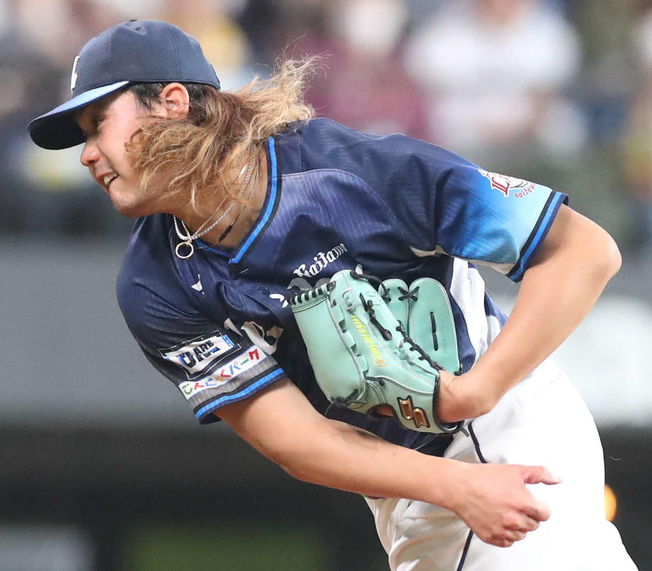 日本ハム対西武　西武先発の高橋（撮影・佐藤翔太）