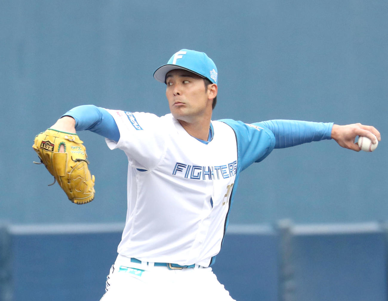 日本ハム上原健太（2023年2月撮影）