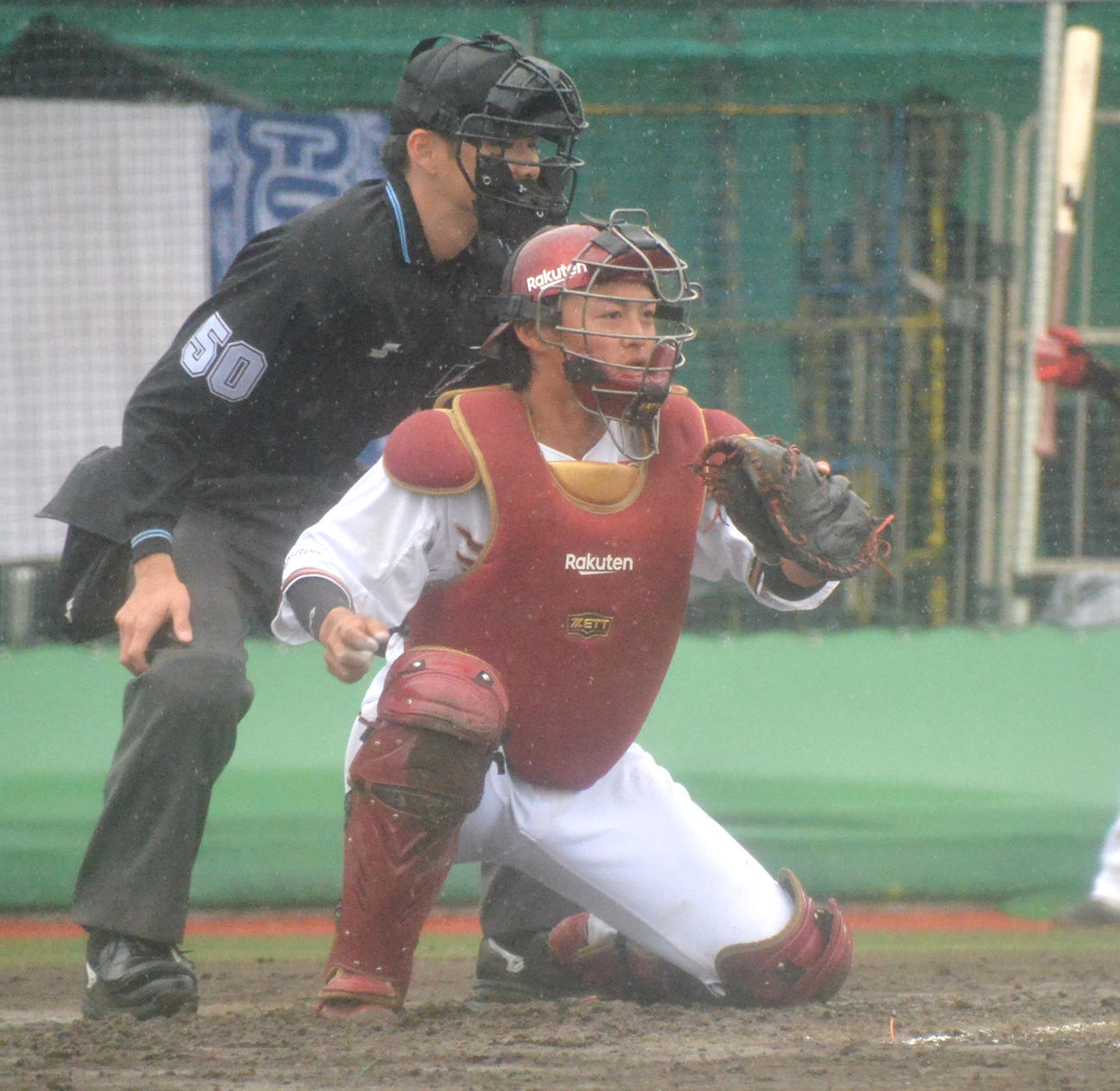 楽天対ロッテ　好リードが光った楽天・水上（撮影・濱本神威）