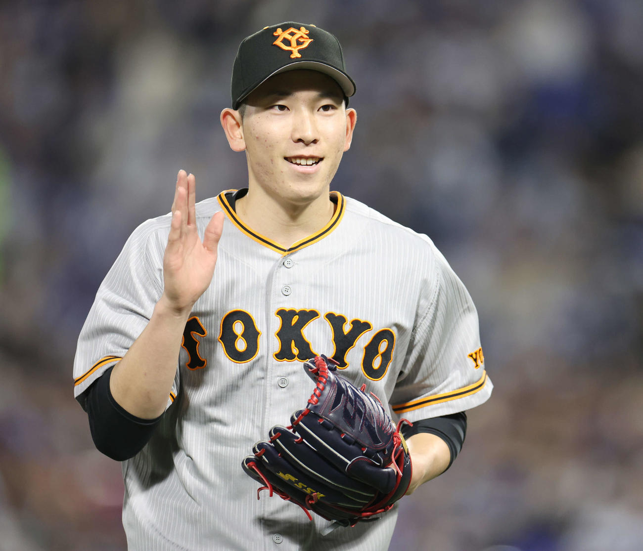 巨人戸郷翔征（2023年4月4日撮影）