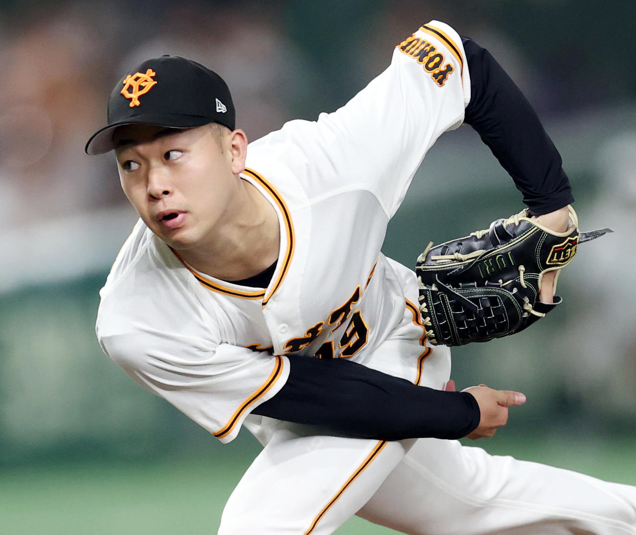 巨人山崎伊織（2022年9月18日撮影）