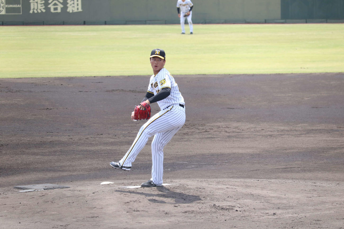 2軍練習試合・石川ミリオンスターズ戦で先発登板した森木大智投手